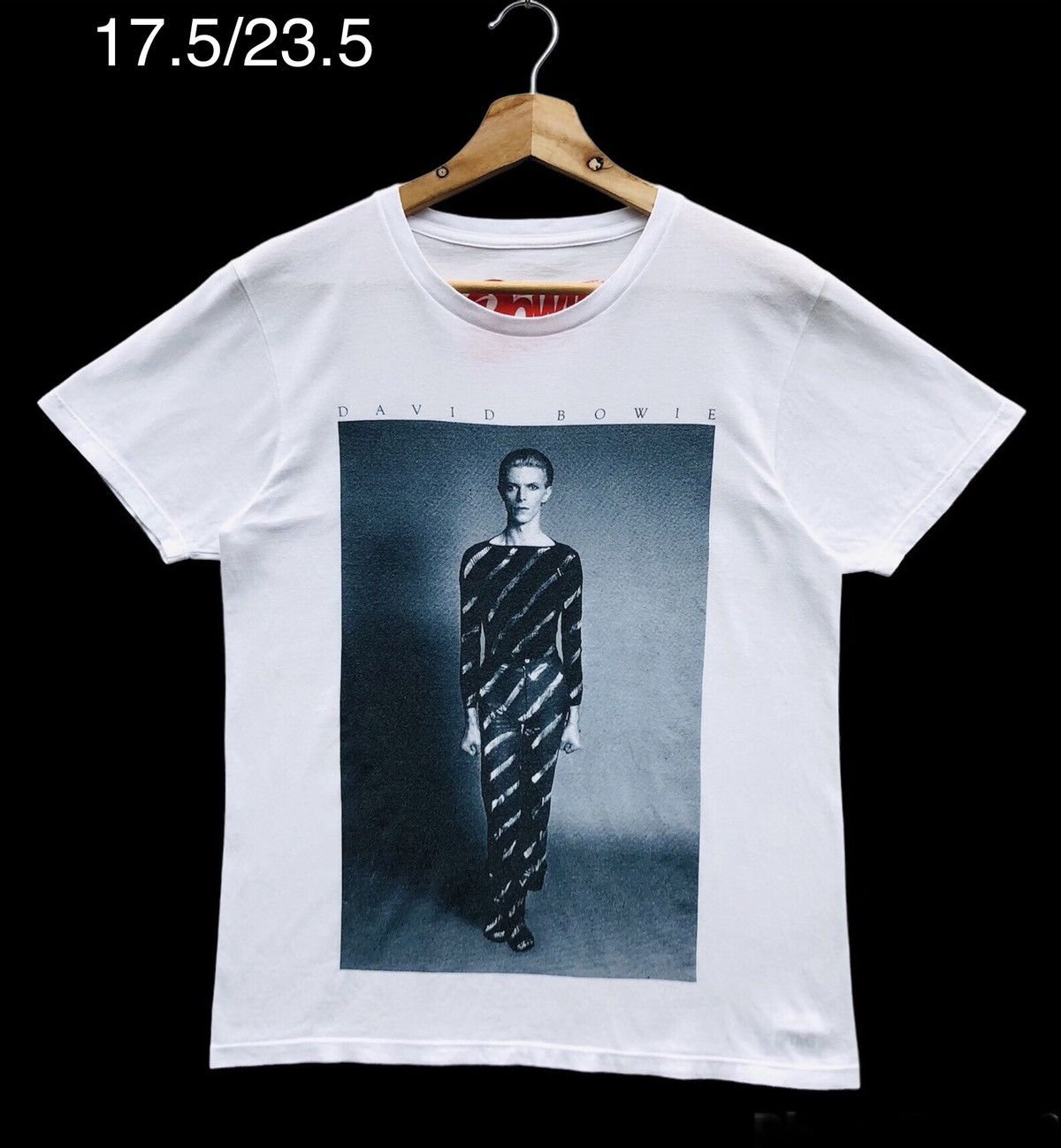 image of Band Tees David Bowie in White, Men's (Size XS)