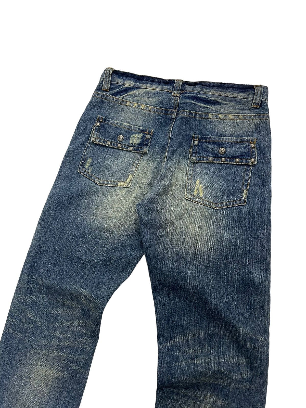 Japanese Brand Vintage RussK Bush Jeans Studded Hysteric Glamour Style Size US 32 / EU 48 - 7 Thumbnail