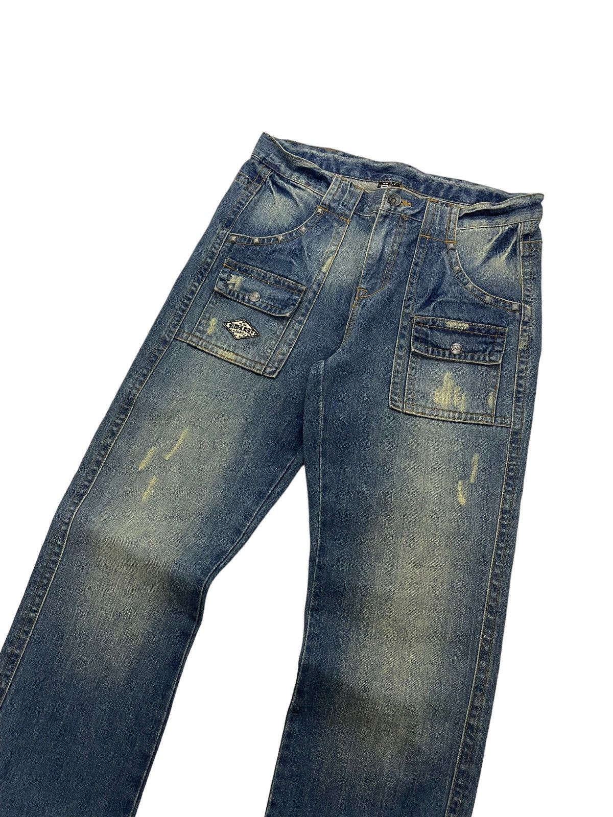 Japanese Brand Vintage RussK Bush Jeans Studded Hysteric Glamour Style Size US 32 / EU 48 - 3 Thumbnail