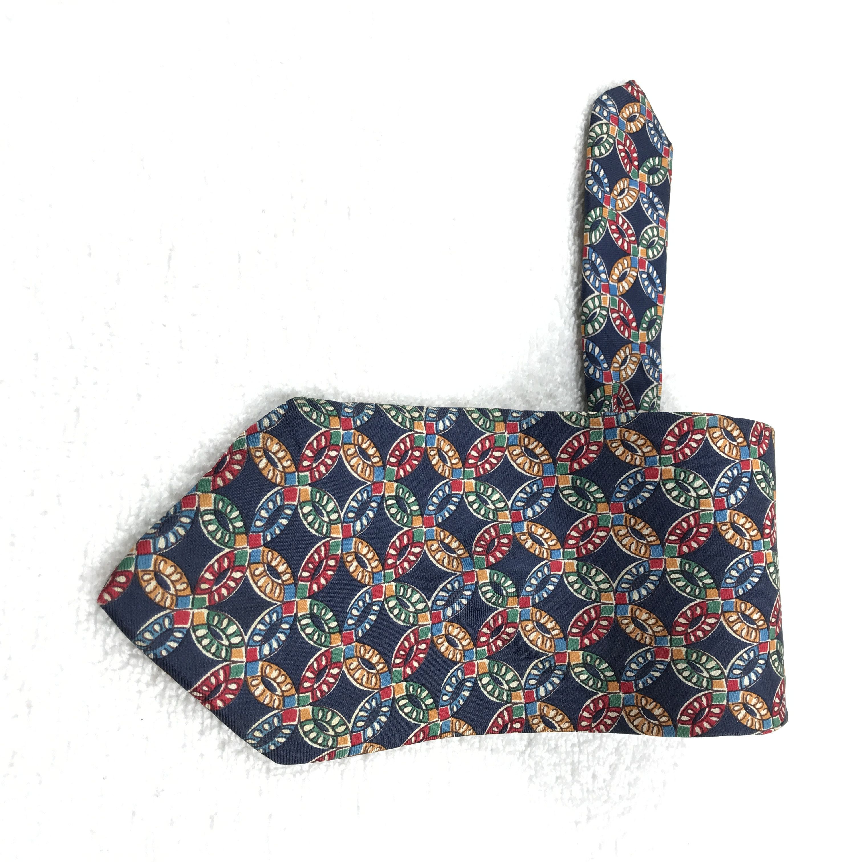 Courreges × Vintage CH301A Vintage Courreges Homme Necktie Pure Silk Size ONE SIZE - 1 Thumbnail