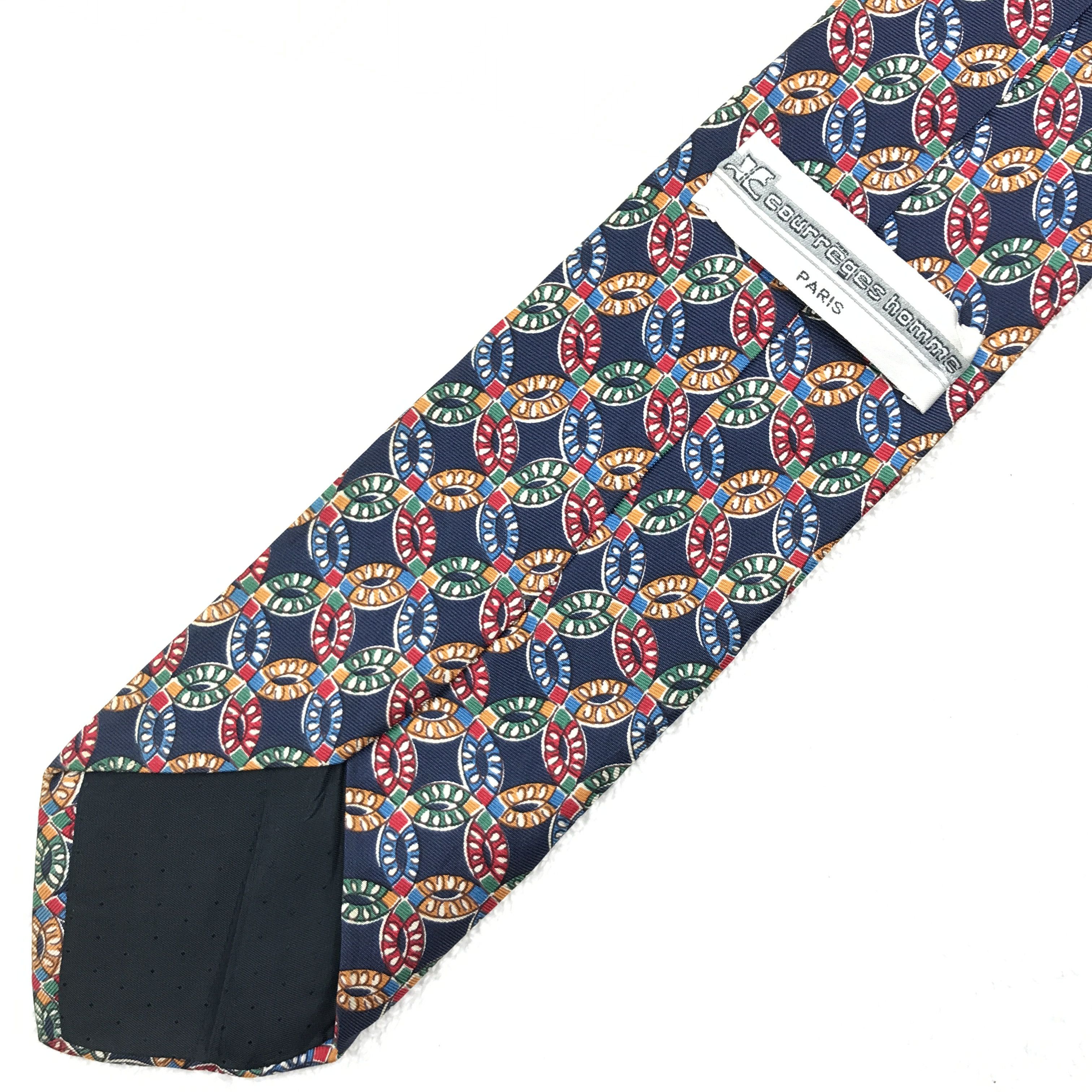 Courreges × Vintage CH301A Vintage Courreges Homme Necktie Pure Silk Size ONE SIZE - 6 Thumbnail