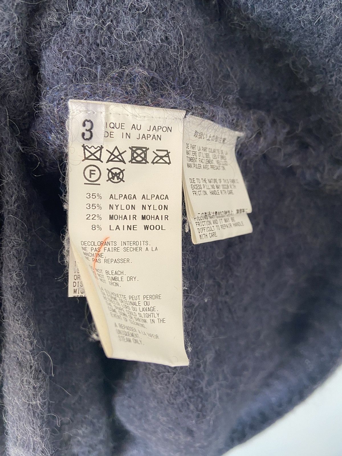 Yohji Yamamoto Yohji Yamamoto Pour Homme Deformed Alpaca Knit Sweater Size US L / EU 52-54 / 3 - 4 Thumbnail