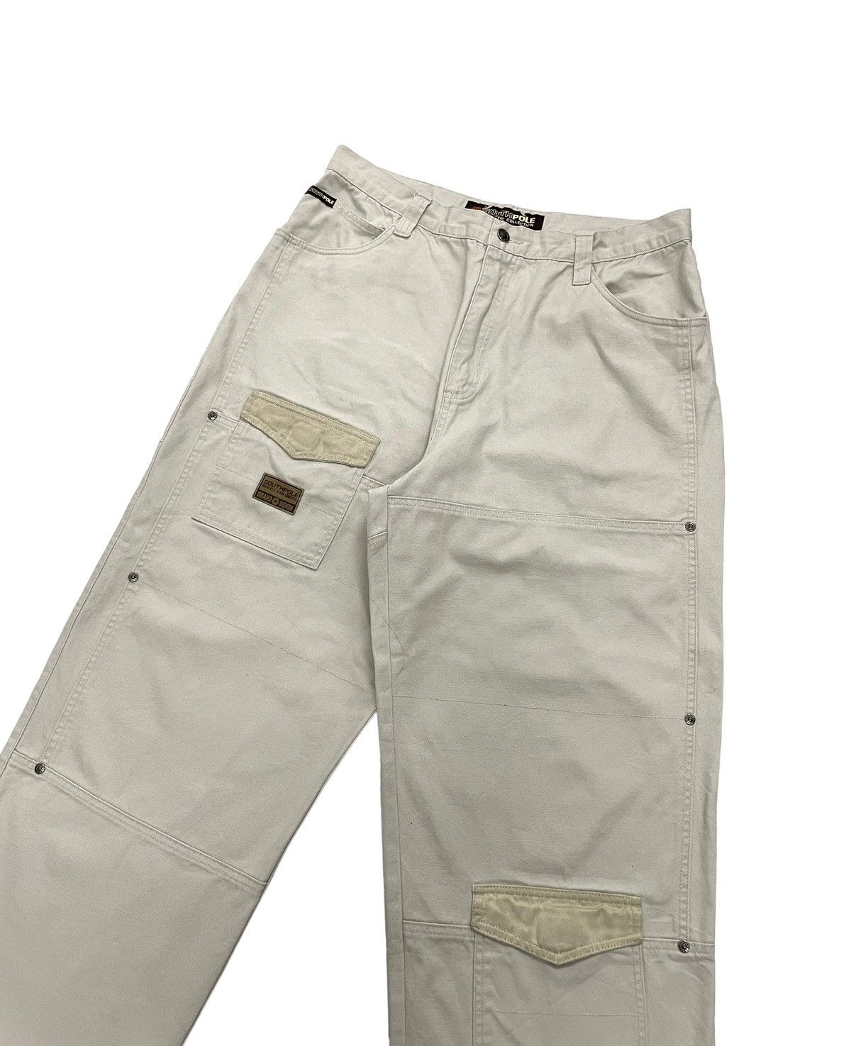JNCO Vintage Southpole Baggy Cargo Double Knee Size US 35 - 3 Thumbnail