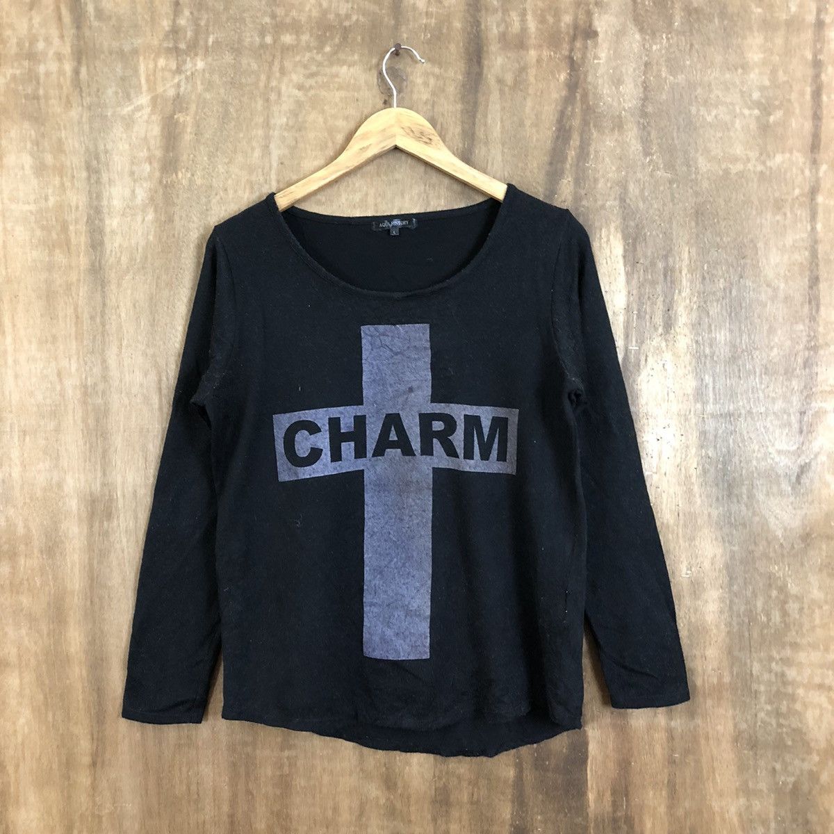 image of Aran Isles Knitwear x Black Aqua History Charm Black Knitwear 094, Men's (Size Medium)