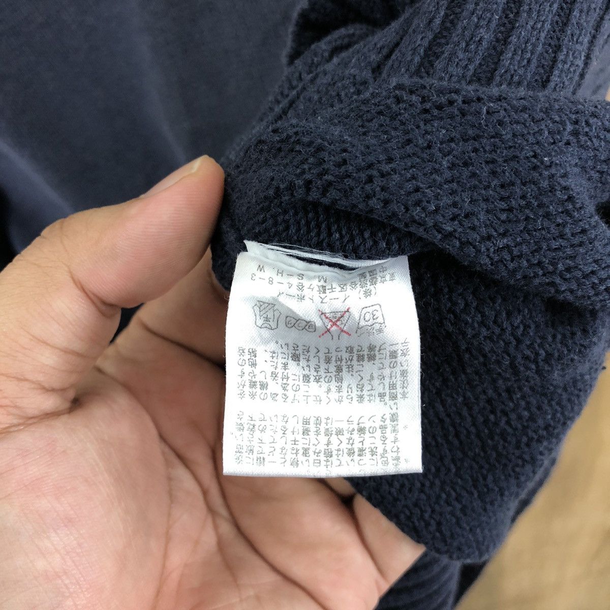Aran Isles Knitwear Vintage East Boy Faded Dark Blue Vest Knitwear #058 Size US XS / EU 42 / 0 - 6 Thumbnail