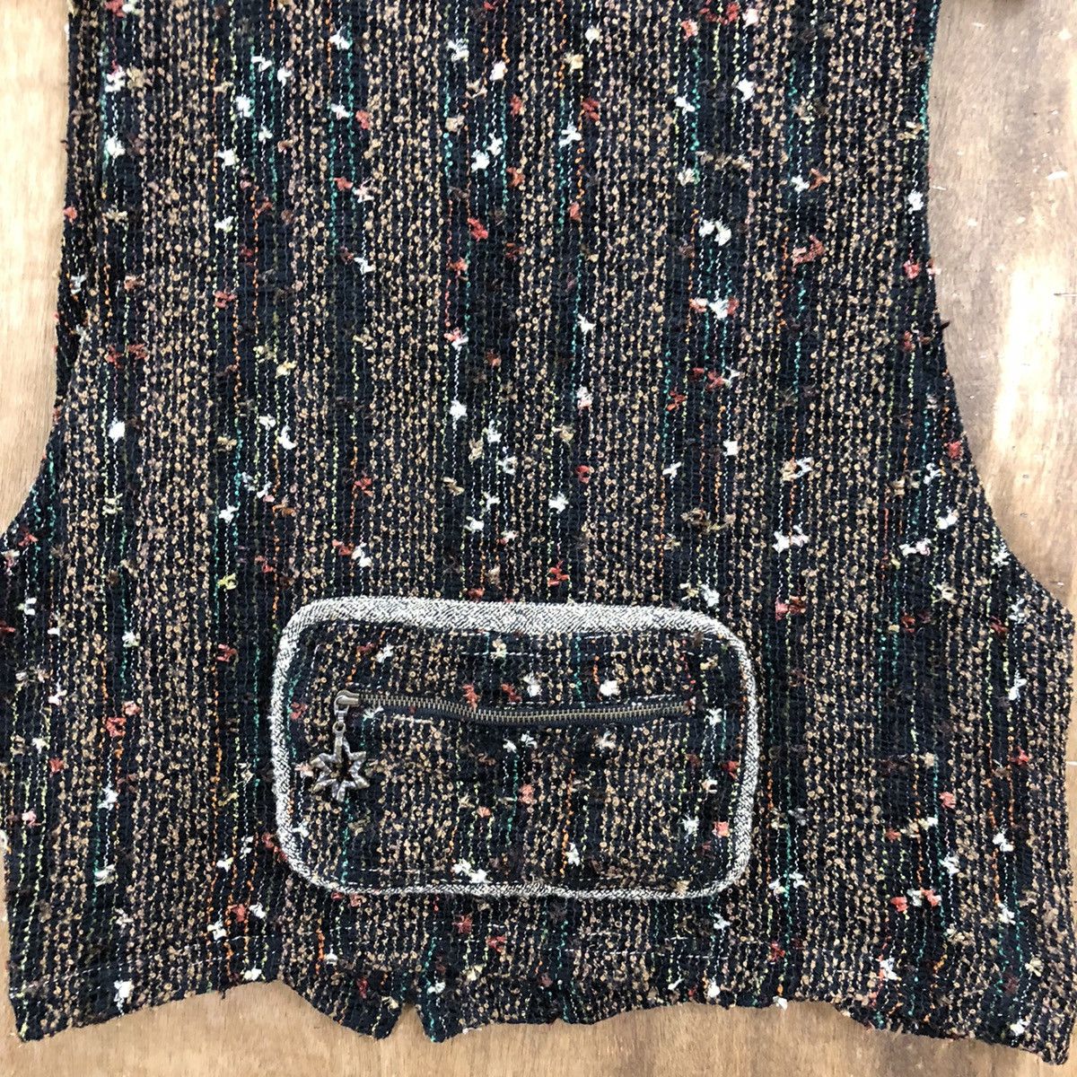Japanese Brand × Vintage Vintage Femme Vest Brown Knitwear Like Kapital #165 Size US M / EU 48-50 / 2 - 8 Thumbnail