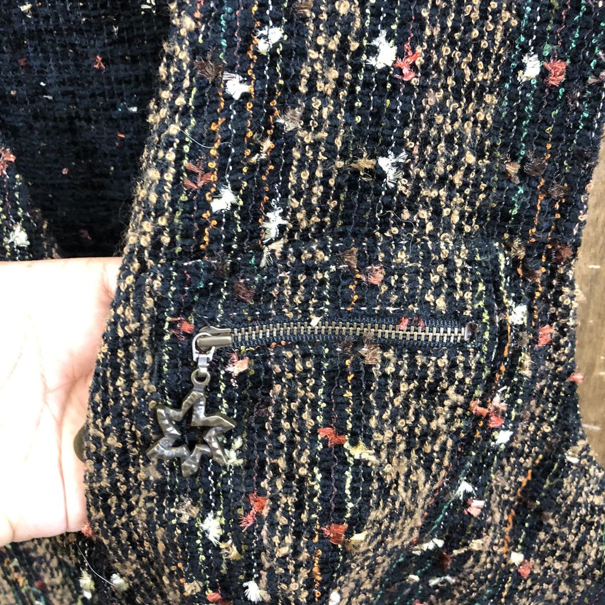 Japanese Brand × Vintage Vintage Femme Vest Brown Knitwear Like Kapital #165 Size US M / EU 48-50 / 2 - 4 Thumbnail