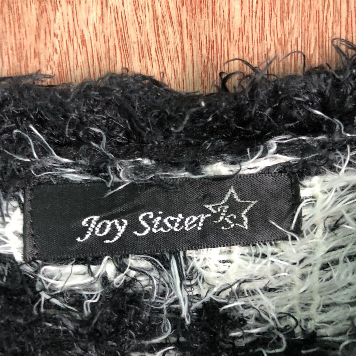 Homespun Knitwear Joy Sister Black White Mohair Shag Shaggy Knitwear Size US M / EU 48-50 / 2 - 9 Thumbnail
