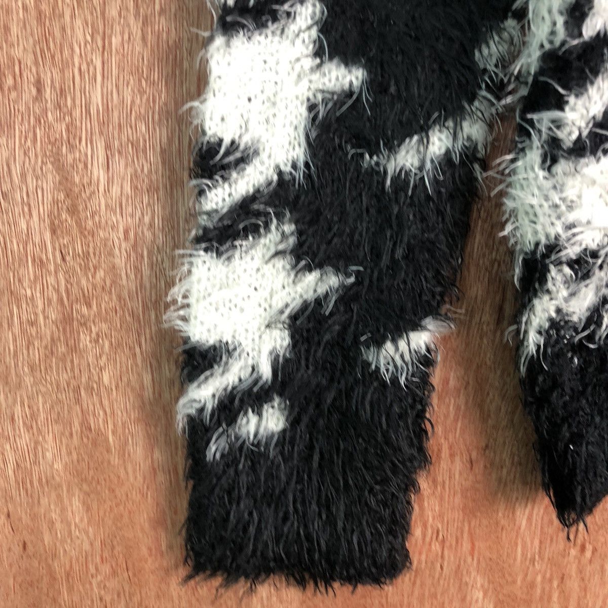 Homespun Knitwear Joy Sister Black White Mohair Shag Shaggy Knitwear Size US M / EU 48-50 / 2 - 6 Thumbnail