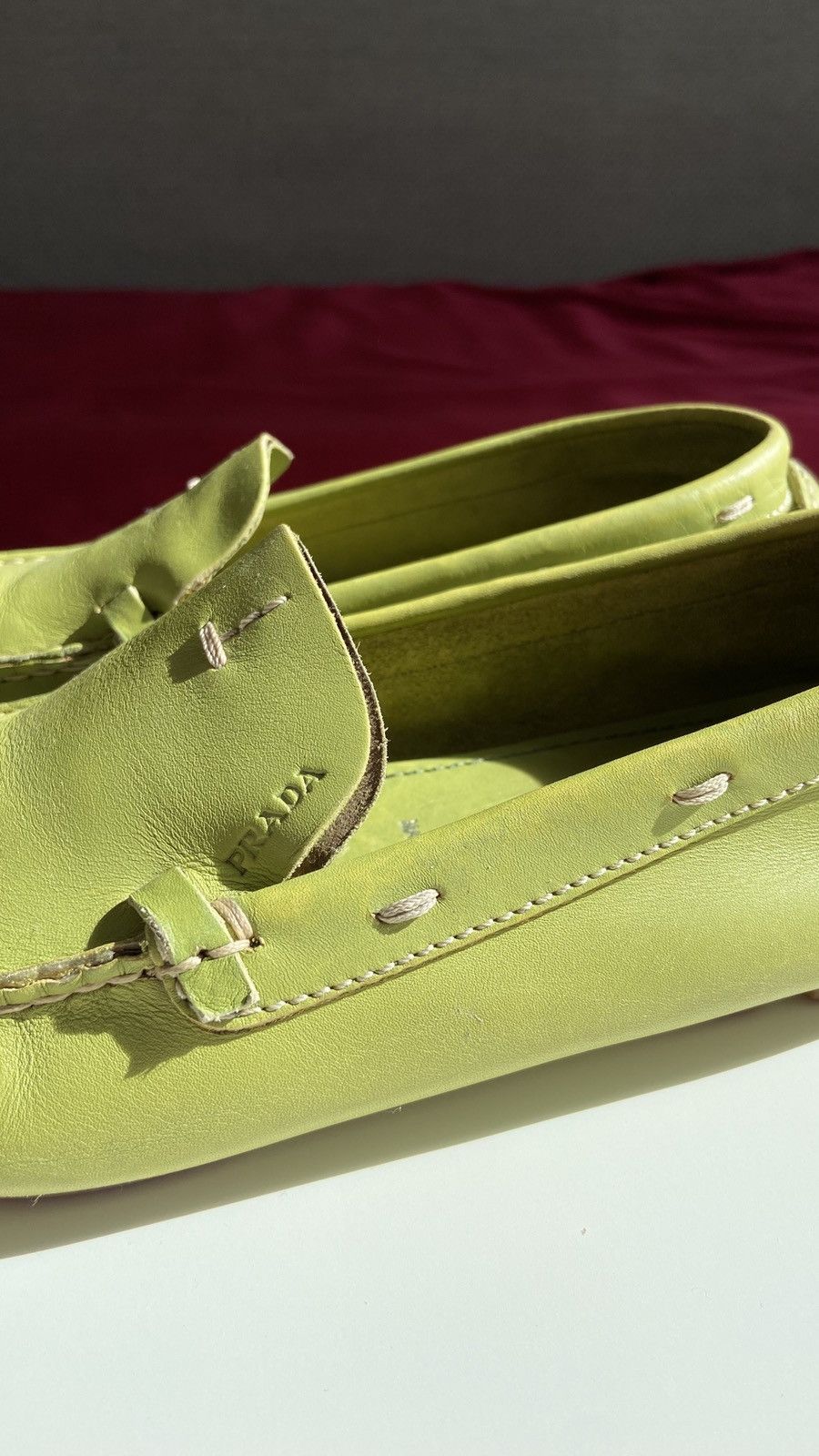 Prada Prada leather driver loafers Size US 6 / IT 36 - 1 Thumbnail