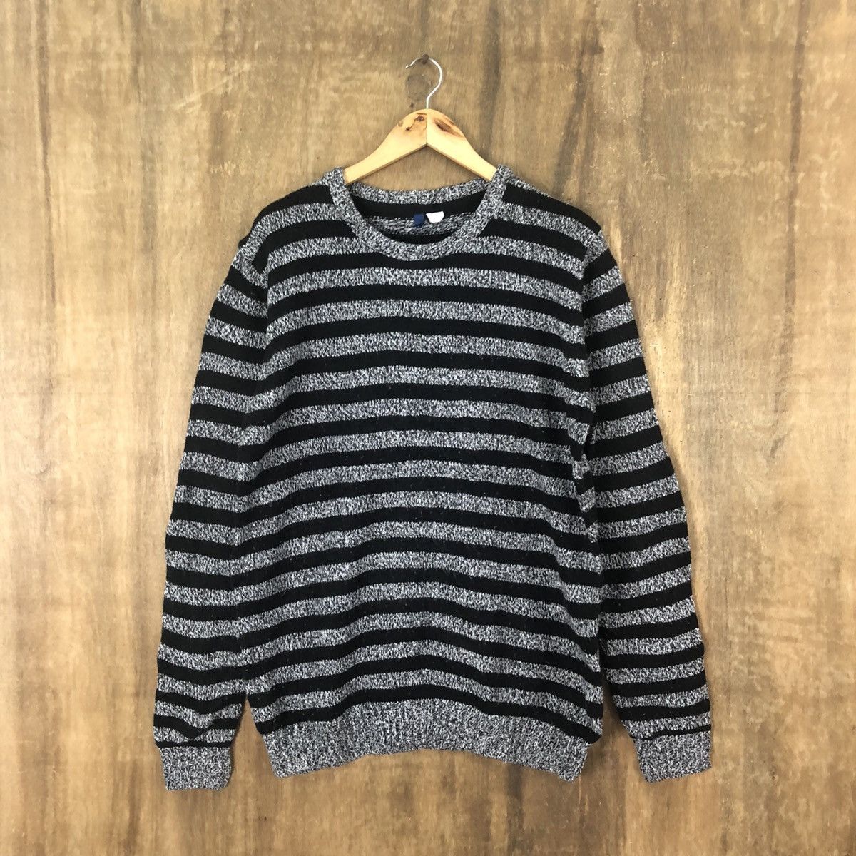 Aran Isles Knitwear Divided H&M Stripe Knitwear Sweater #047 Size US L / EU 52-54 / 3 - 1 Thumbnail