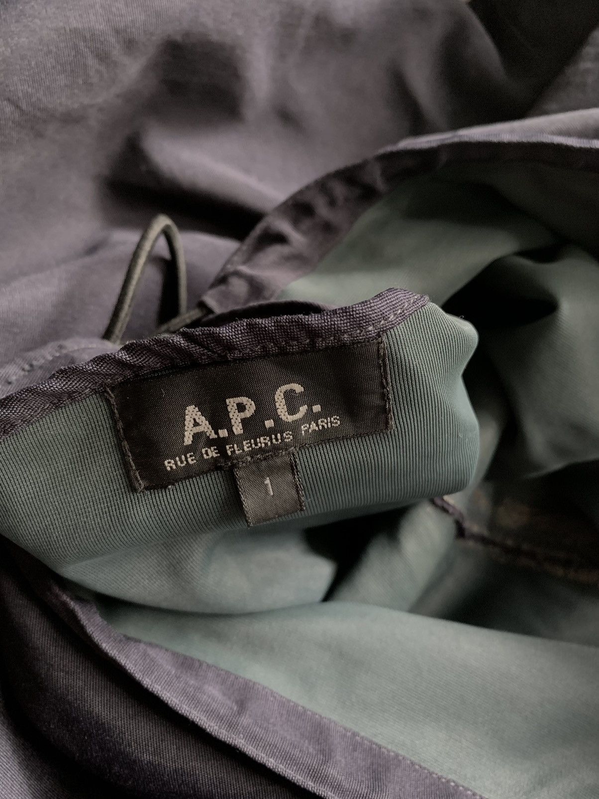 A.P.C. Vintage Half zipper oversized rain jacket Size US L / EU 52-54 / 3 - 2 Thumbnail
