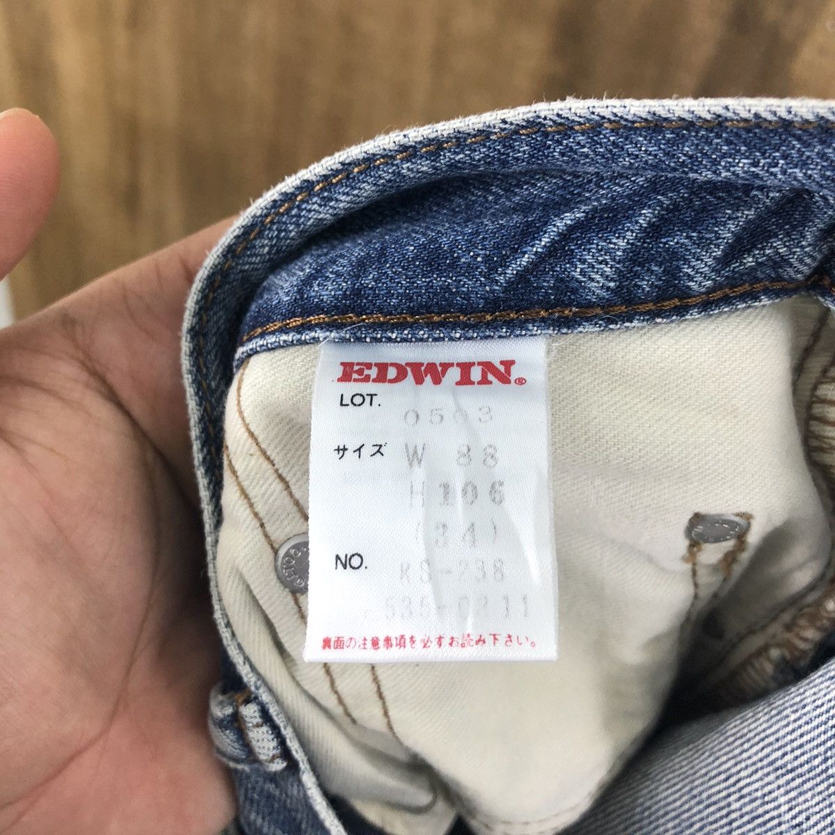 Edwin VINTAGE EDWIN ORANGE TAG FADED JEANS DENIM PANTS # 002 Size US 32 / EU 48 - 12 Thumbnail