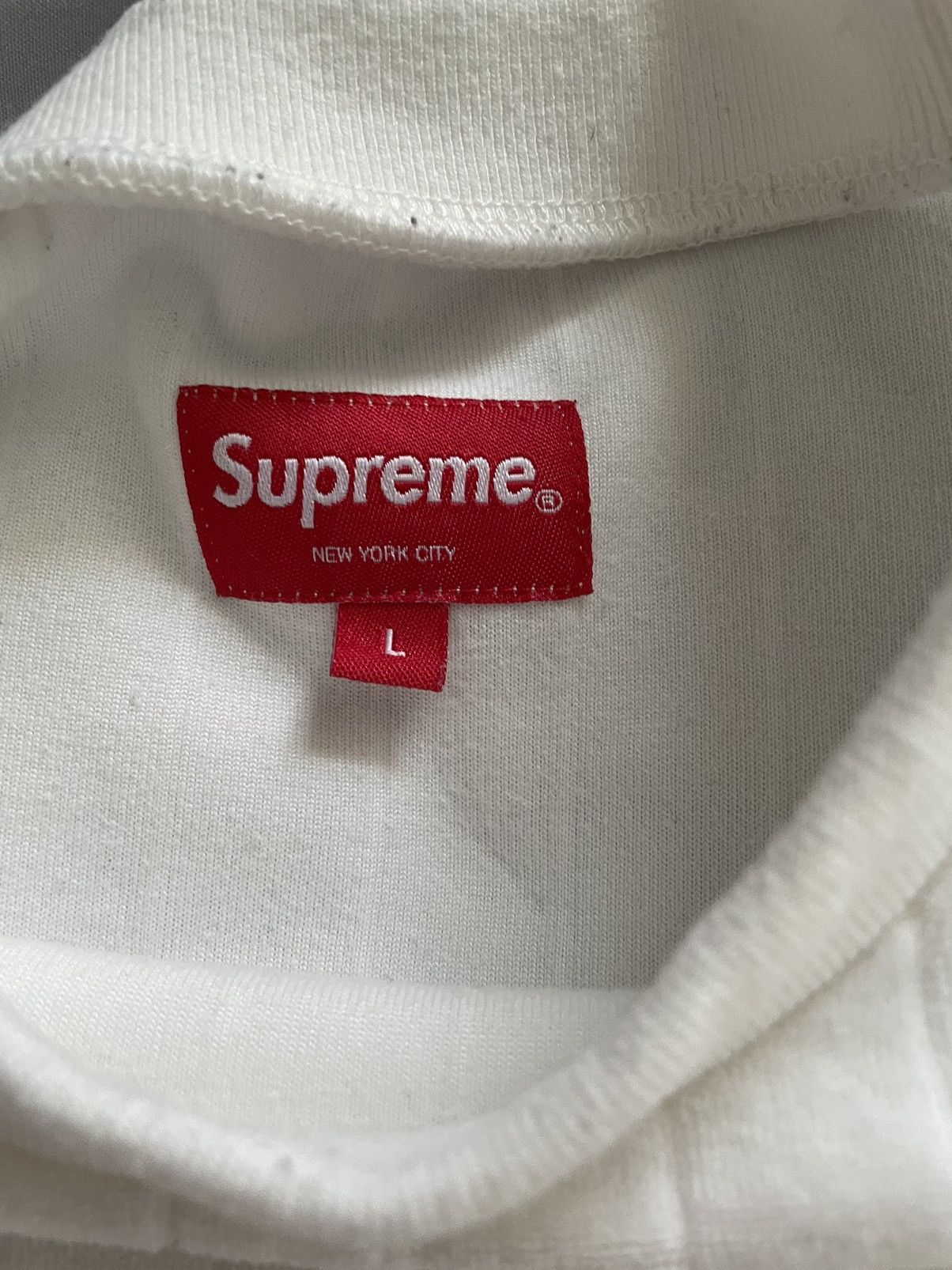 Supreme SUPREME FW 17 CREAM crewneck Size US L / EU 52-54 / 3 - 4 Thumbnail