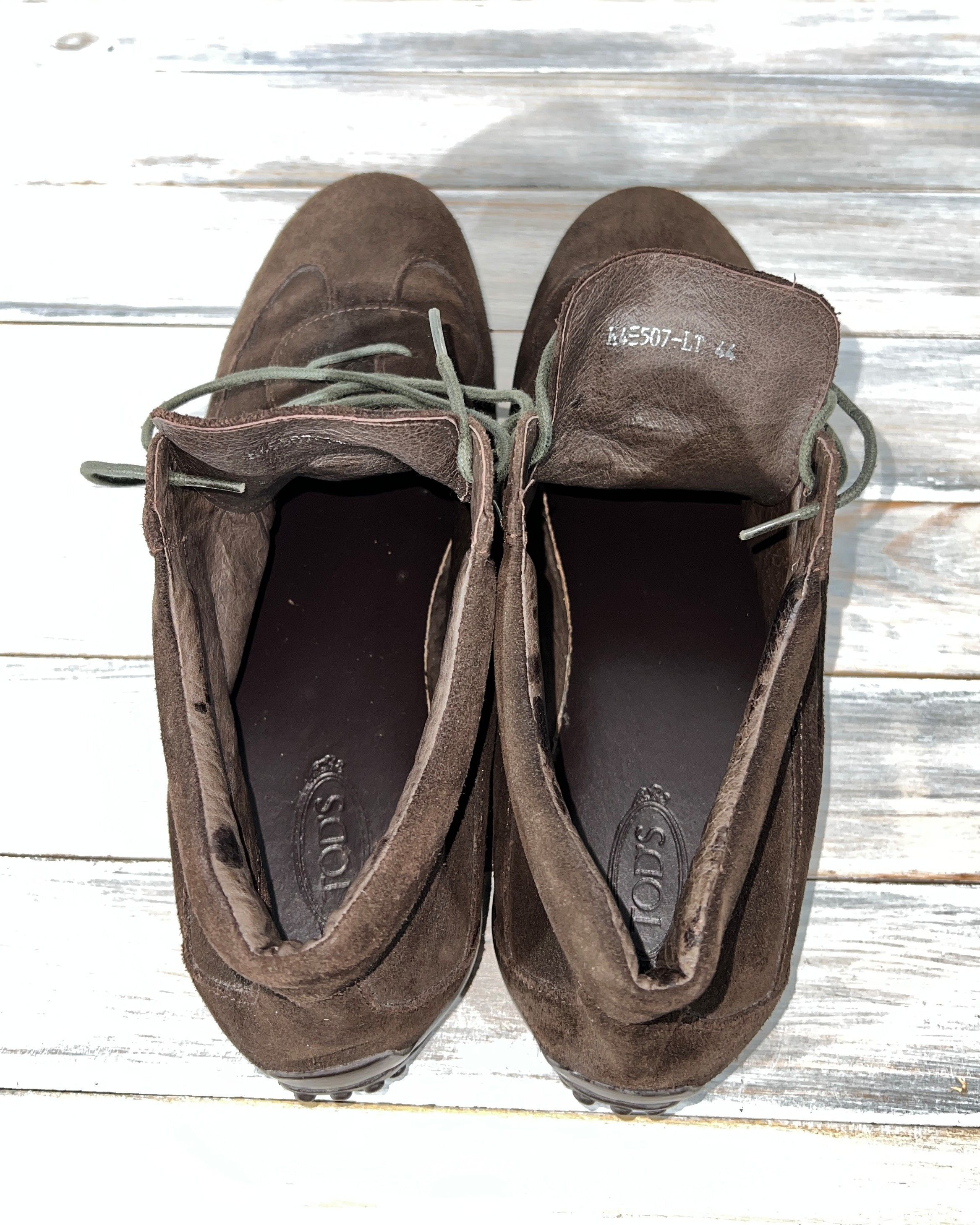 Tod's Tod's Men's Suede Shoes Brown Made In Italy Luxury Brand Size US 11 / EU 44 - 10 Thumbnail