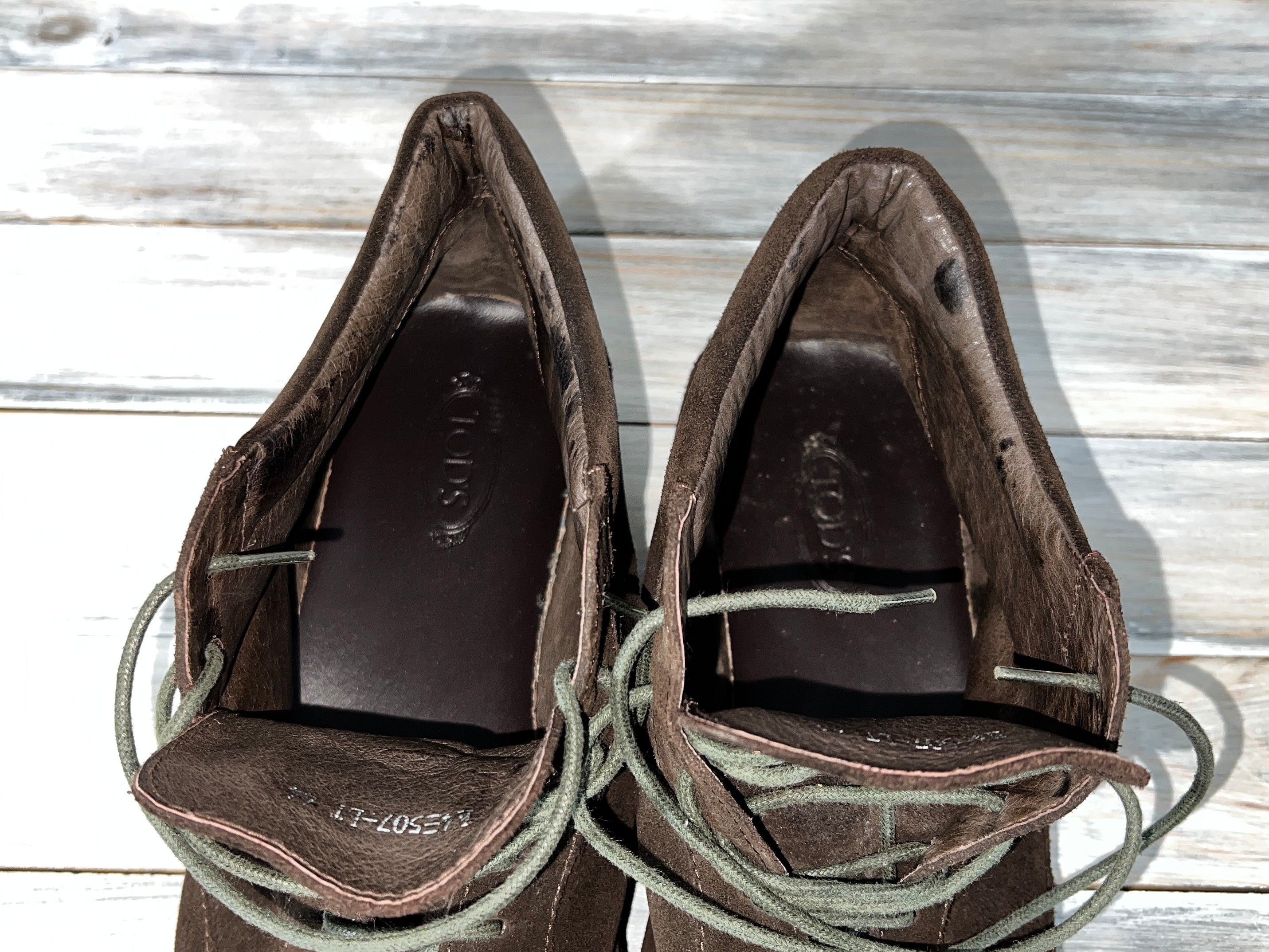 Tod's Tod's Men's Suede Shoes Brown Made In Italy Luxury Brand Size US 11 / EU 44 - 9 Thumbnail