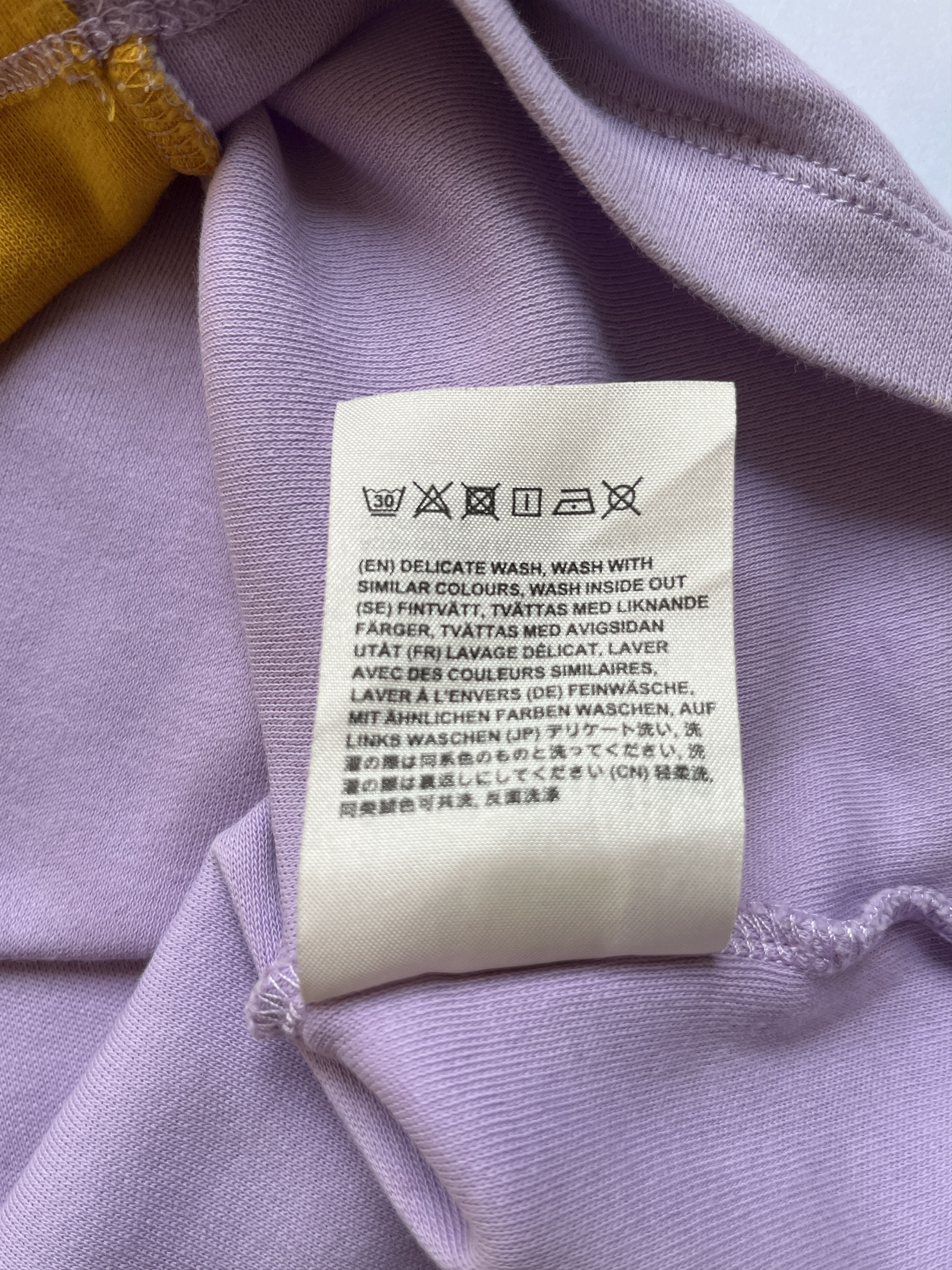 Acne Studios ⚡️QUICK SALE⚡️Acne Studios Lilac & Yellow Oversized T-shirt Size US M / EU 48-50 / 2 - 6 Thumbnail