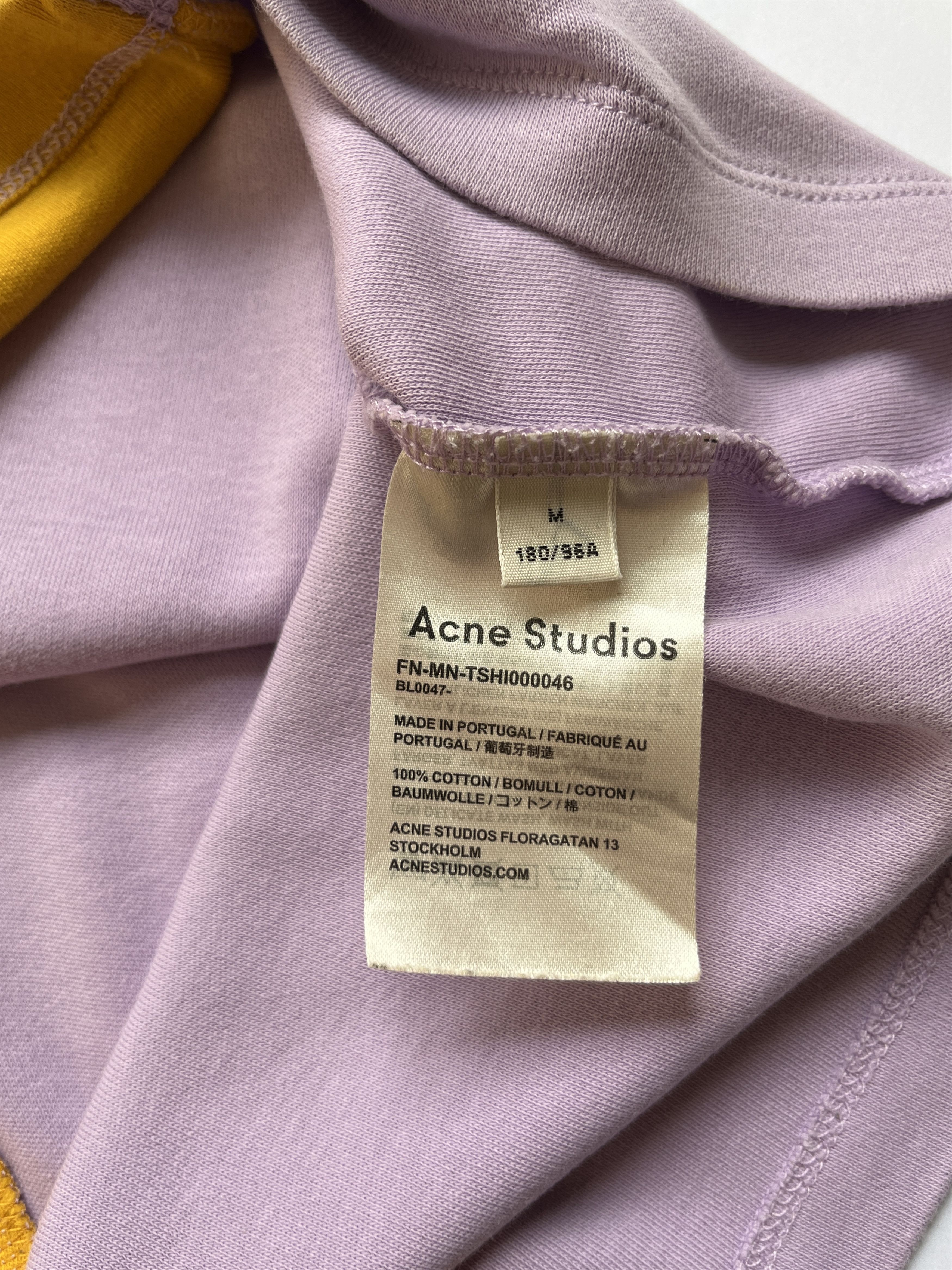 Acne Studios ⚡️QUICK SALE⚡️Acne Studios Lilac & Yellow Oversized T-shirt Size US M / EU 48-50 / 2 - 5 Thumbnail