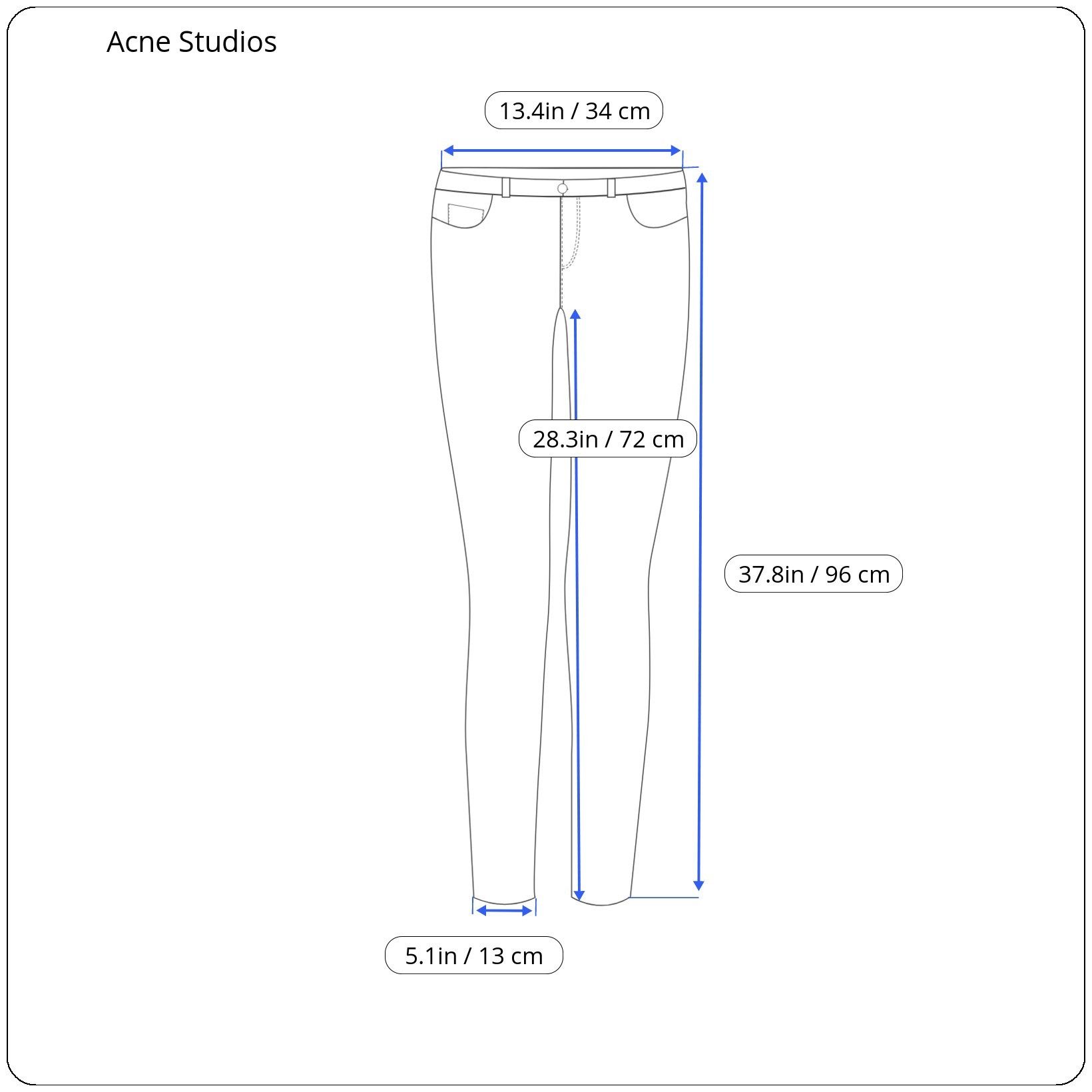 Acne Studios ⚡️QUICK SALE⚡️Acne Studios Blue Skinny Jeans Size 27" / US 4 / IT 40 - 6 Thumbnail