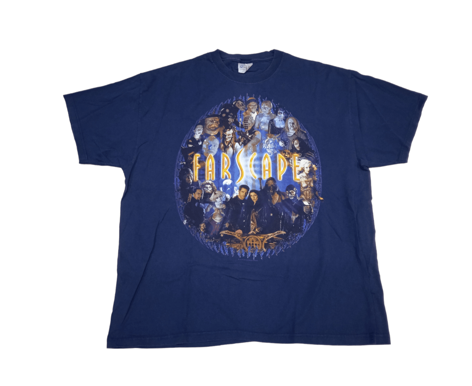 image of Movie x Vintage 2000S Farscape Tv Series T-Shirt in Blue, Men's (Size Medium)