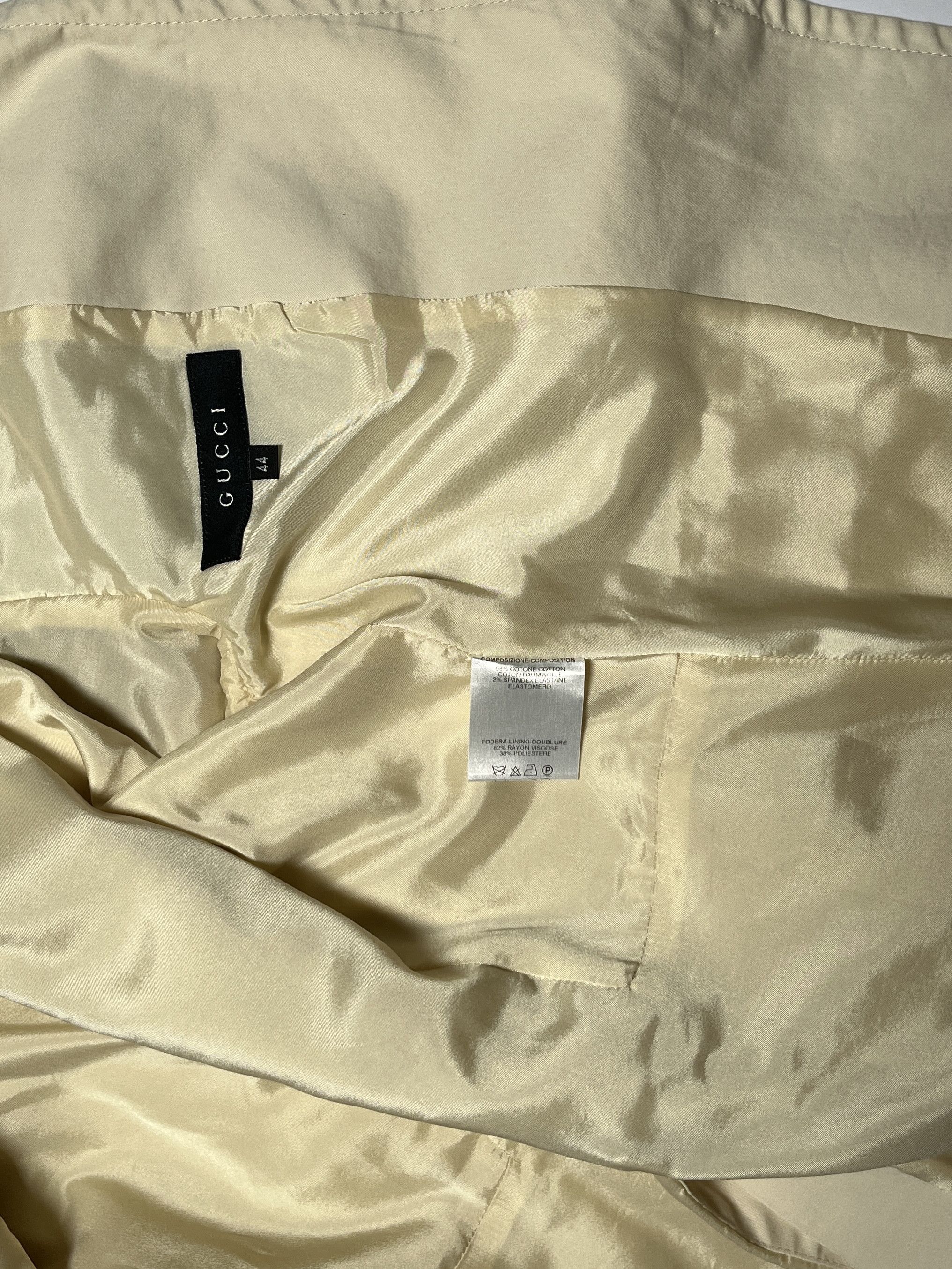 Gucci ⚡️QUICK SALE⚡️2000's Gucci Pale Yellow Cream Jacket Blazer Size M / US 6-8 / IT 42-44 - 5 Thumbnail