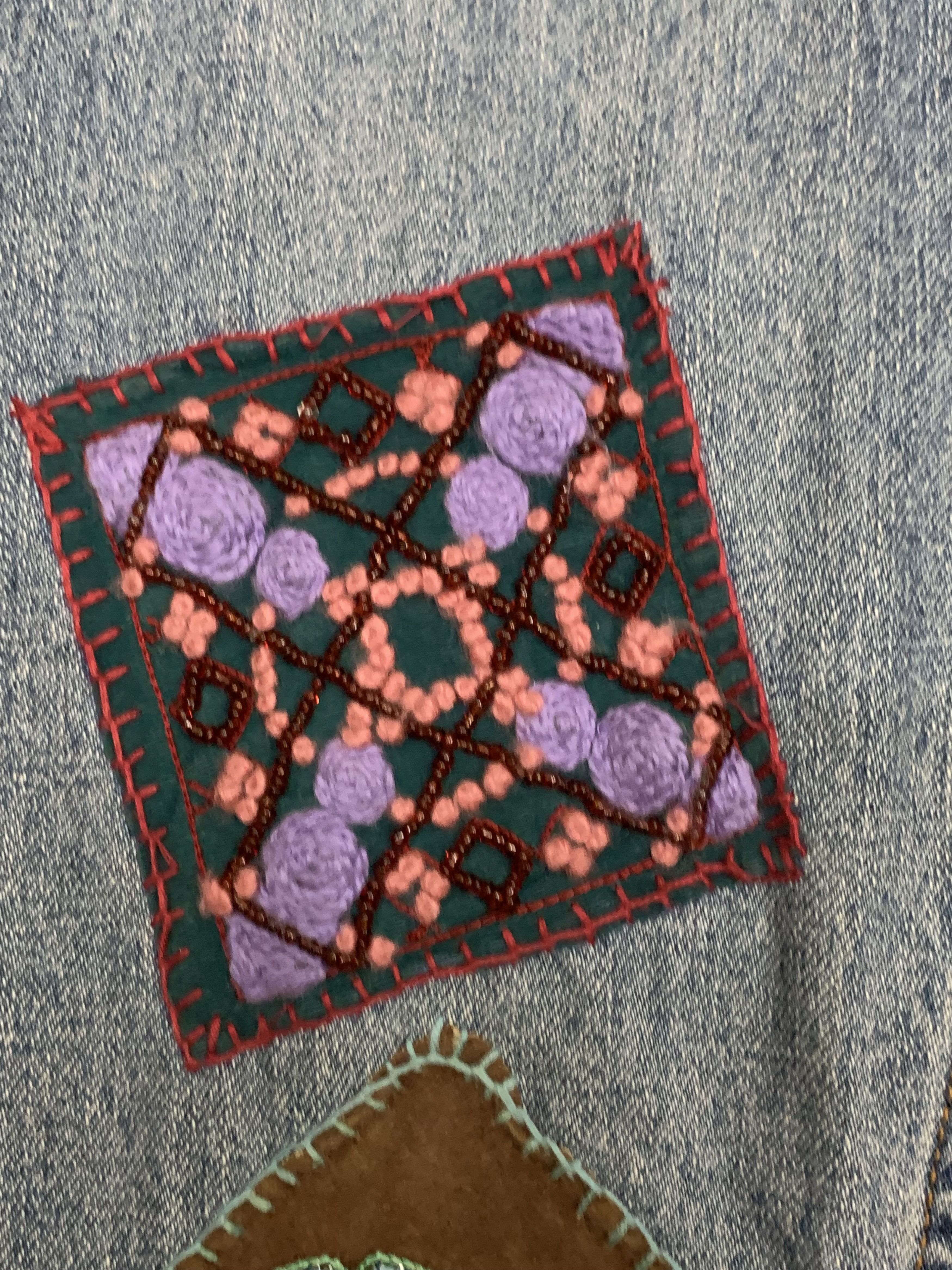 Anna Sui × Japanese Brand × Vintage Vintage Anna Sui Jeans with rare patches skinny Size 28" / US 6 / IT 42 - 5 Thumbnail