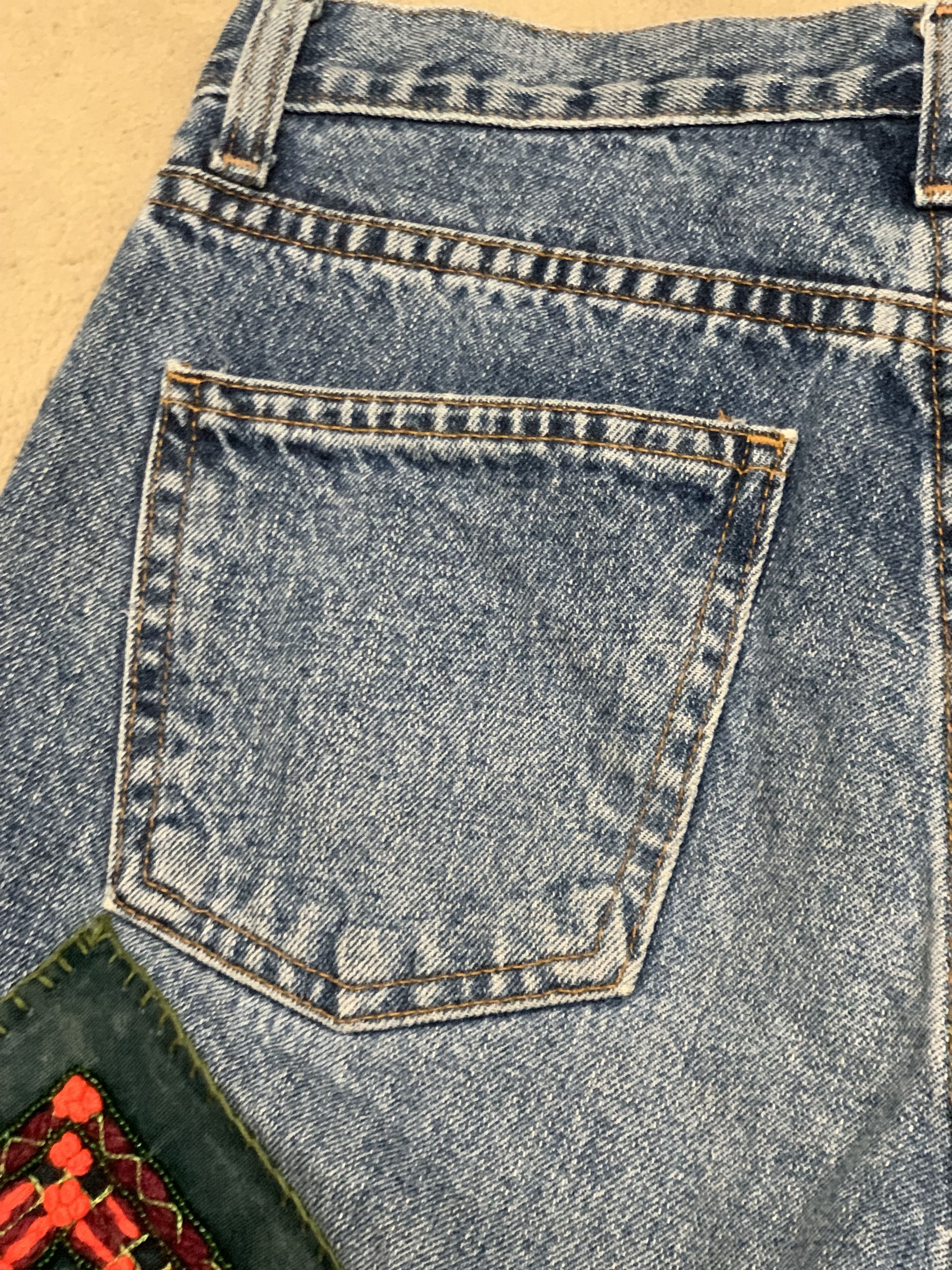 Anna Sui × Japanese Brand × Vintage Vintage Anna Sui Jeans with rare patches skinny Size 28" / US 6 / IT 42 - 18 Thumbnail