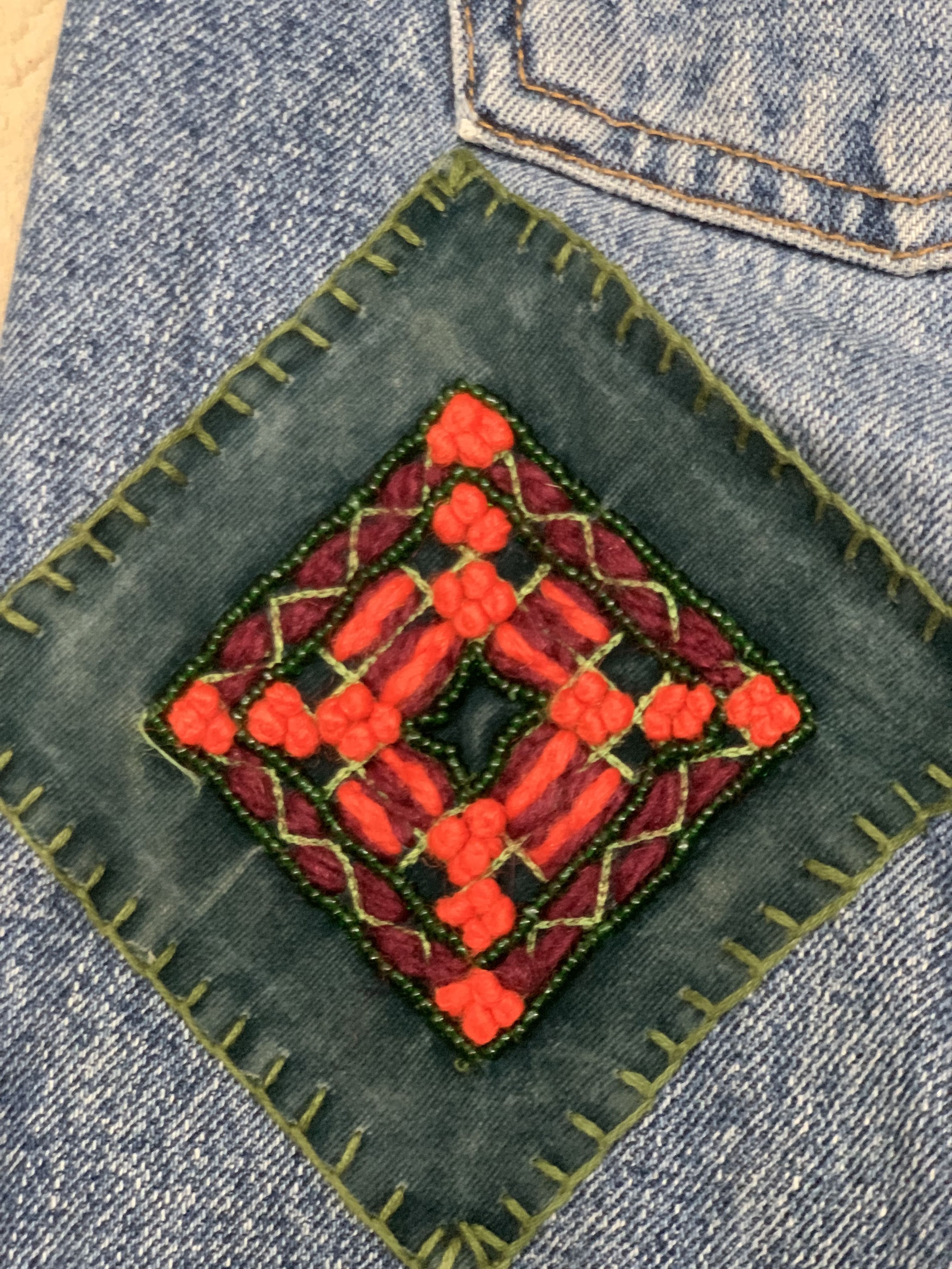 Anna Sui × Japanese Brand × Vintage Vintage Anna Sui Jeans with rare patches skinny Size 28" / US 6 / IT 42 - 19 Thumbnail