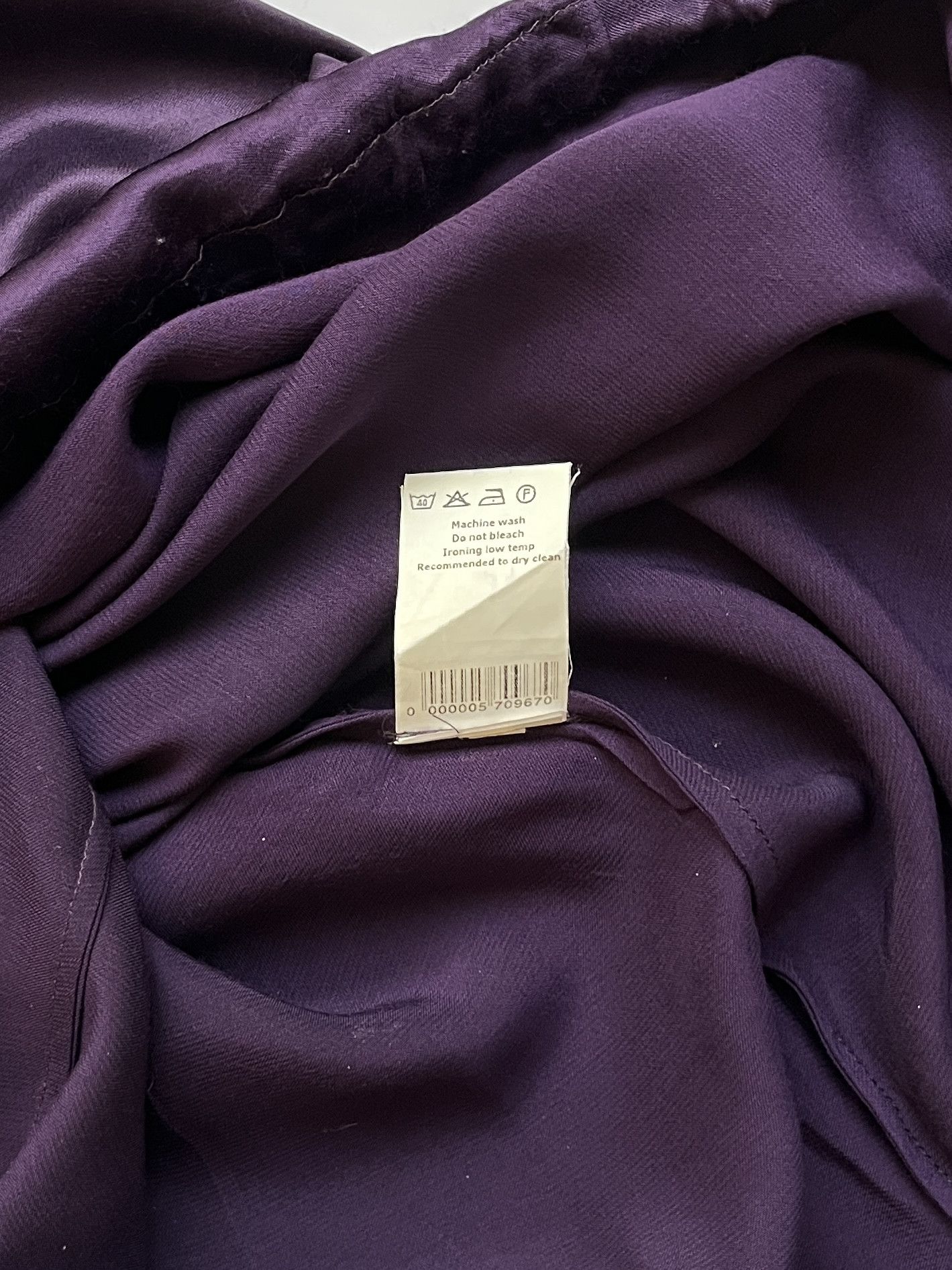 Hussein Chalayan ⚡️QUICK SALE⚡️Hussein Chalayan Purple Satin Sleeveless Top Size M / US 6-8 / IT 42-44 - 5 Thumbnail
