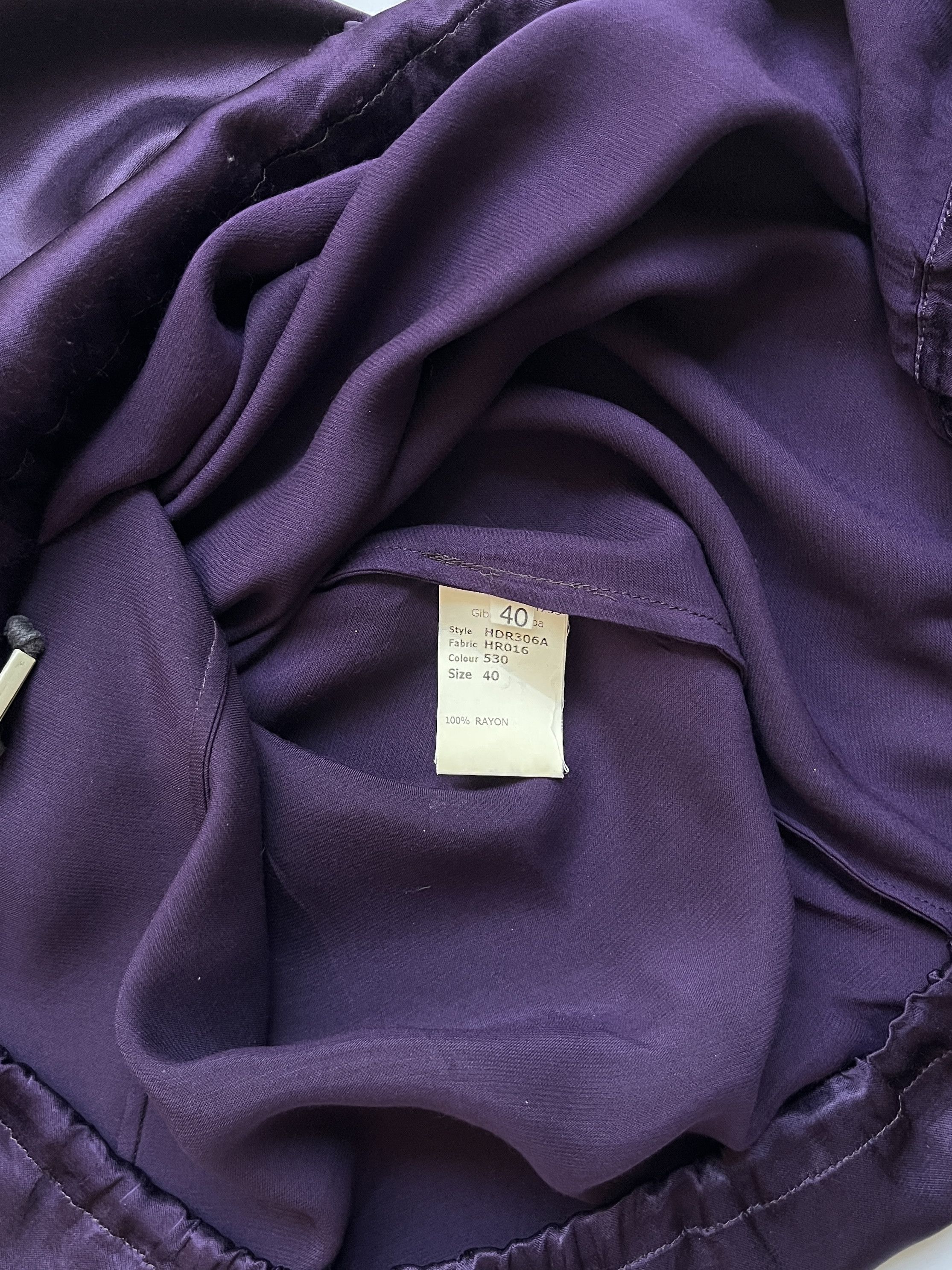 Hussein Chalayan ⚡️QUICK SALE⚡️Hussein Chalayan Purple Satin Sleeveless Top Size M / US 6-8 / IT 42-44 - 4 Thumbnail