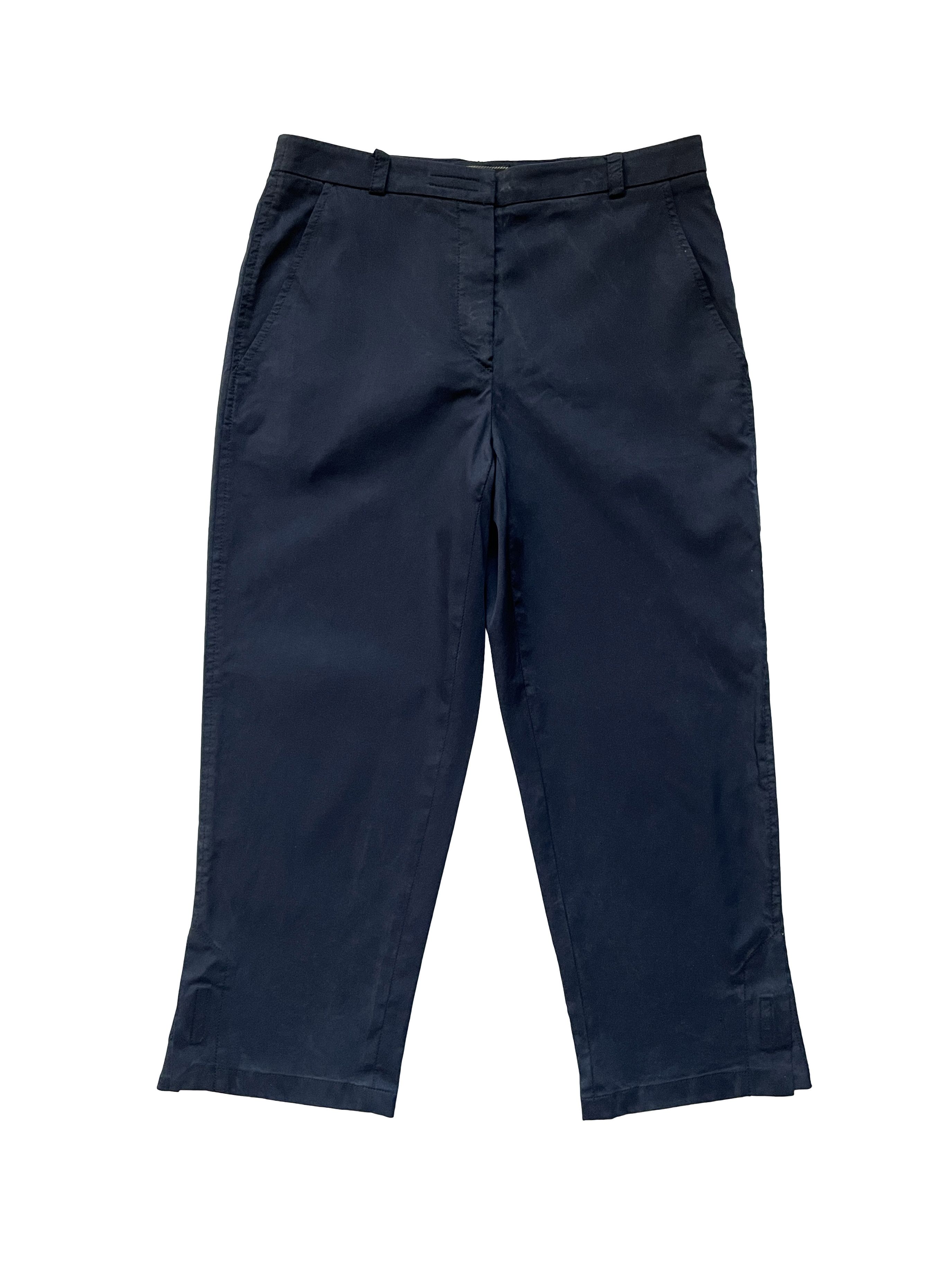 image of 1990's Prada Navy Blue Pants Trousers, Women's (Size 28)