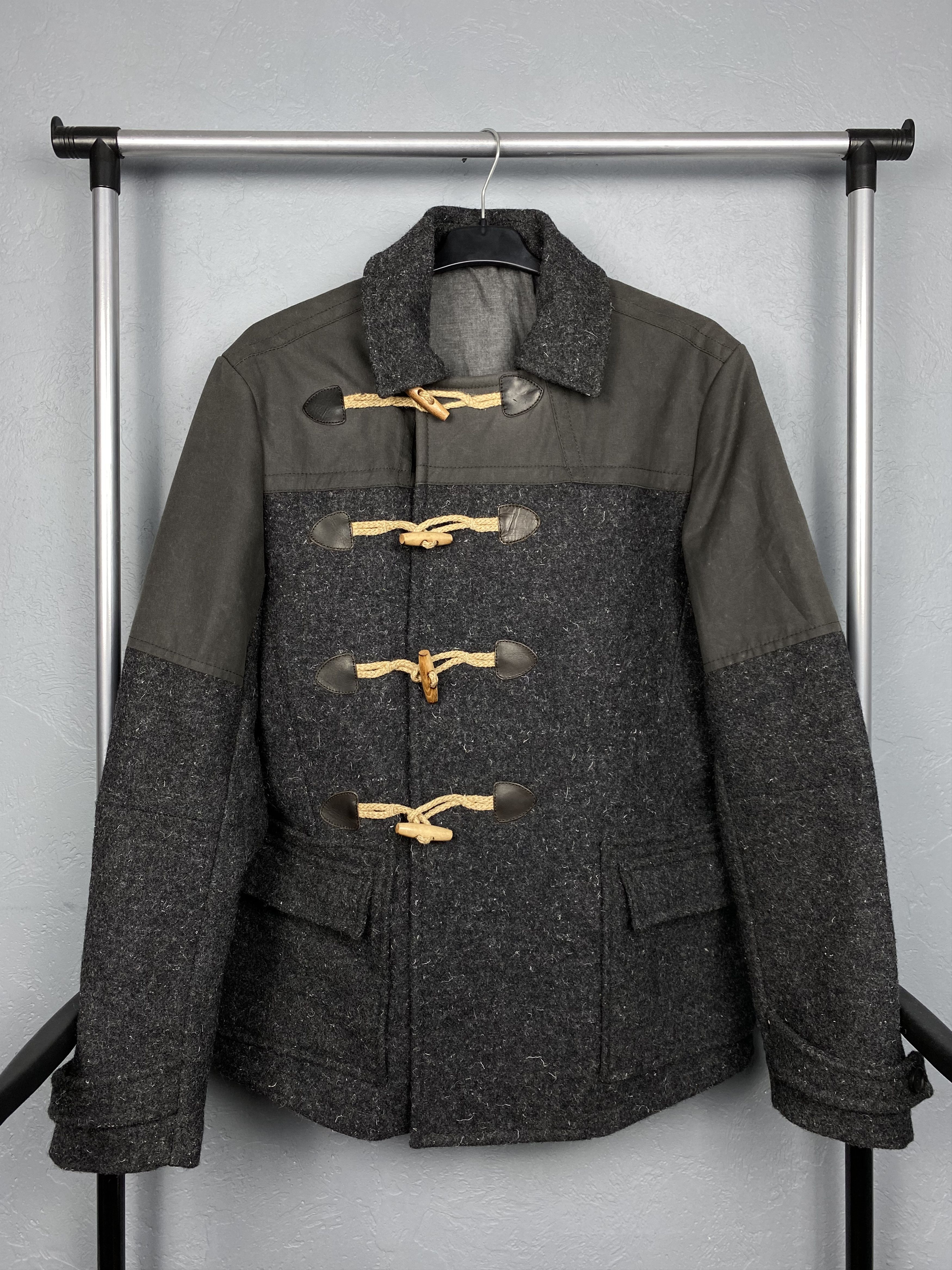 Allsaints NEW Allsaints Mens Wool Canyon Duffle Coat Jacket Size US L / EU 52-54 / 3 - 1 Thumbnail