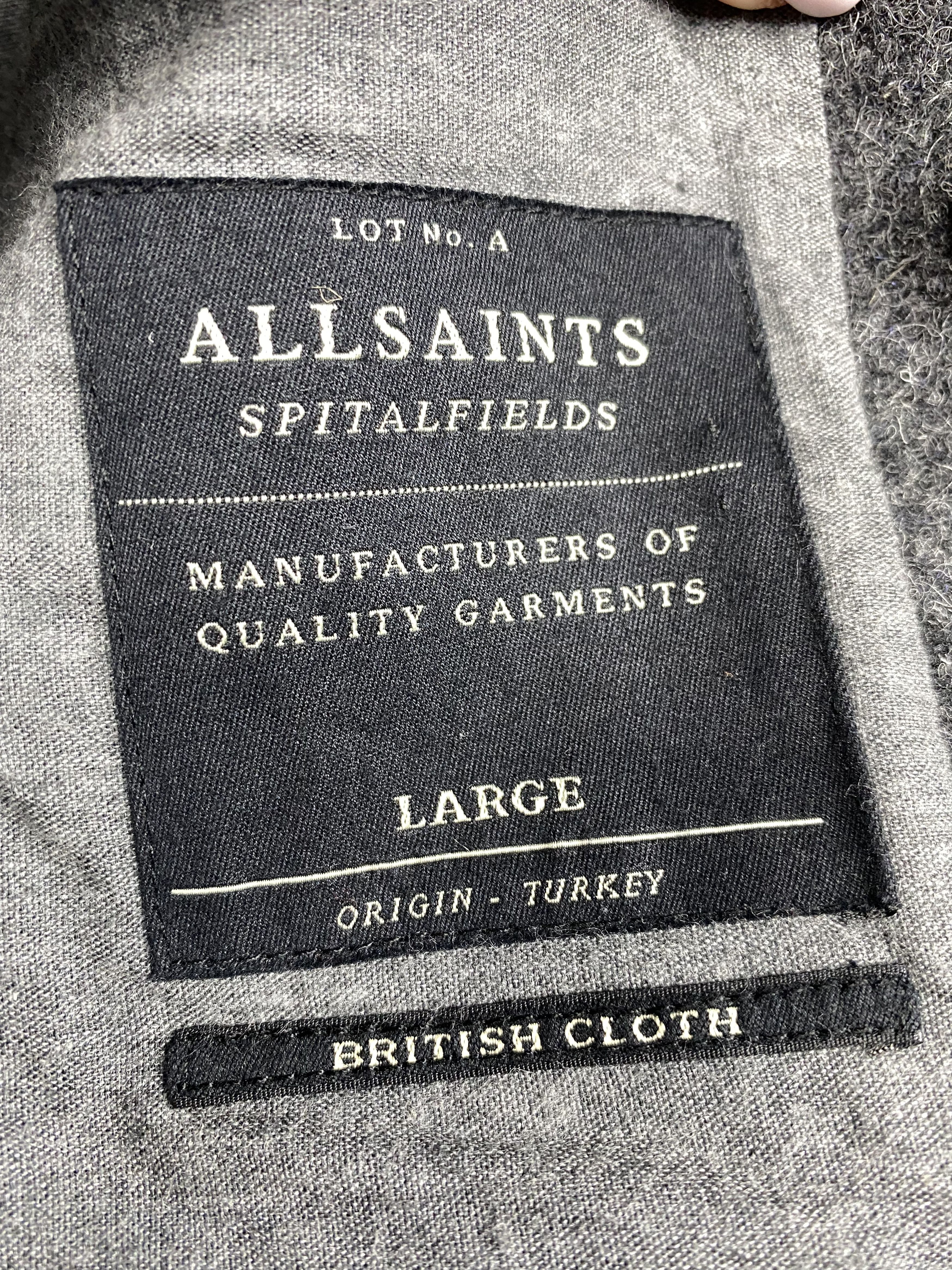 Allsaints NEW Allsaints Mens Wool Canyon Duffle Coat Jacket Size US L / EU 52-54 / 3 - 4 Thumbnail