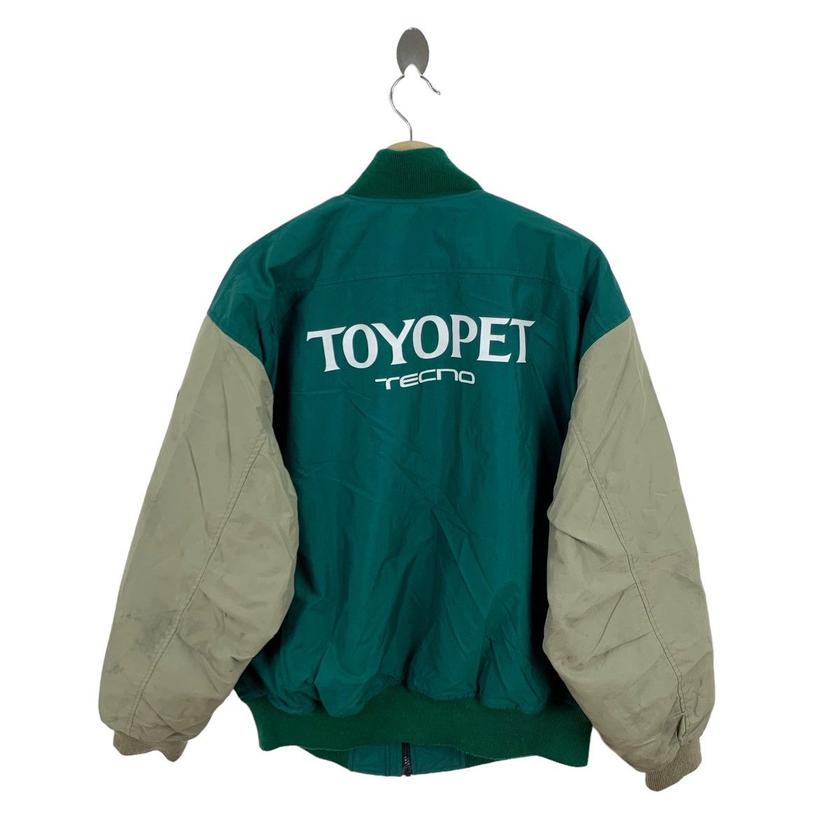 Vintage Toyota tecno Three Monkeys Bomber Racing Jacket