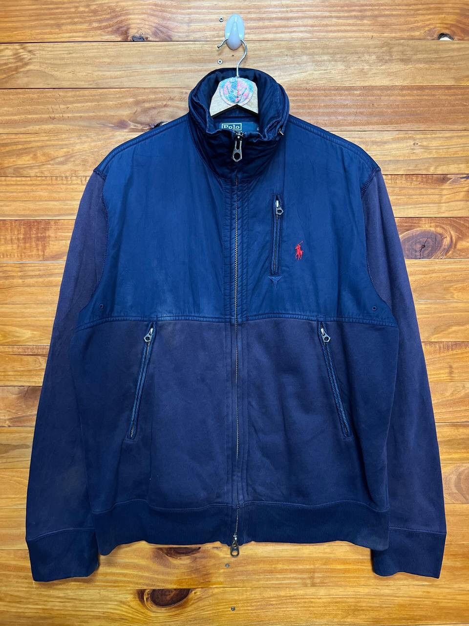 image of Polo Ralph Lauren Polo By Ralph Laurent Hoodie Jacket in Navy, Men's (Size Medium)