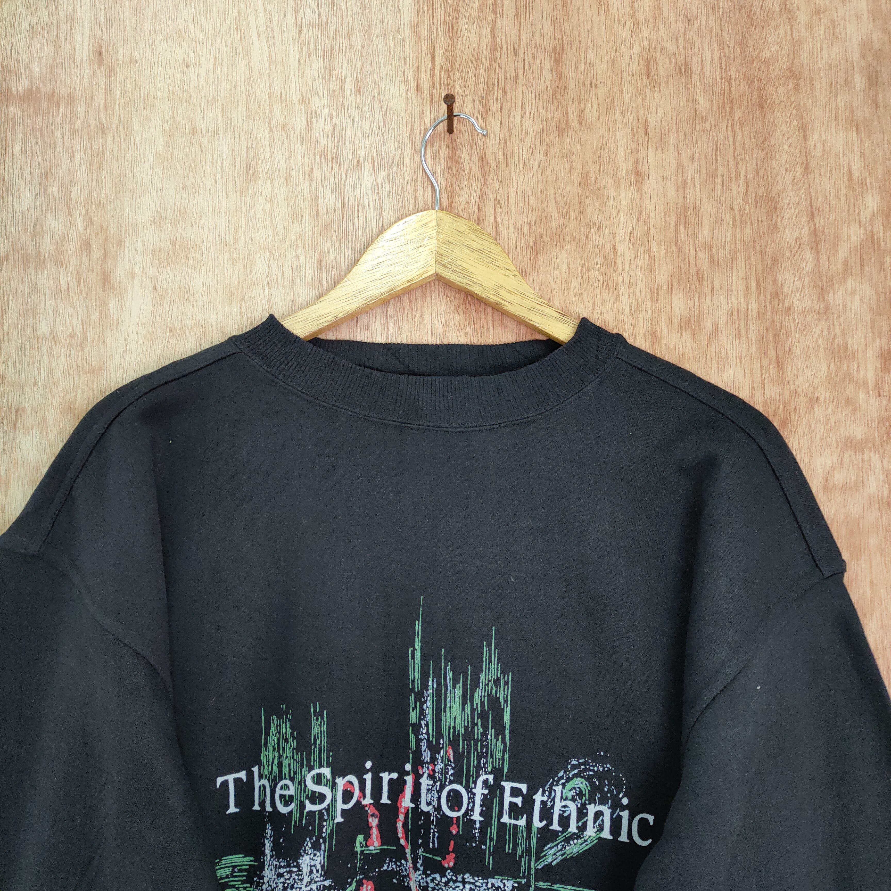 Japanese Brand RARE 💥 THE SPIRIT OF ETHNIC BLACK SWEATSHIRTS Size US L / EU 52-54 / 3 - 3 Thumbnail