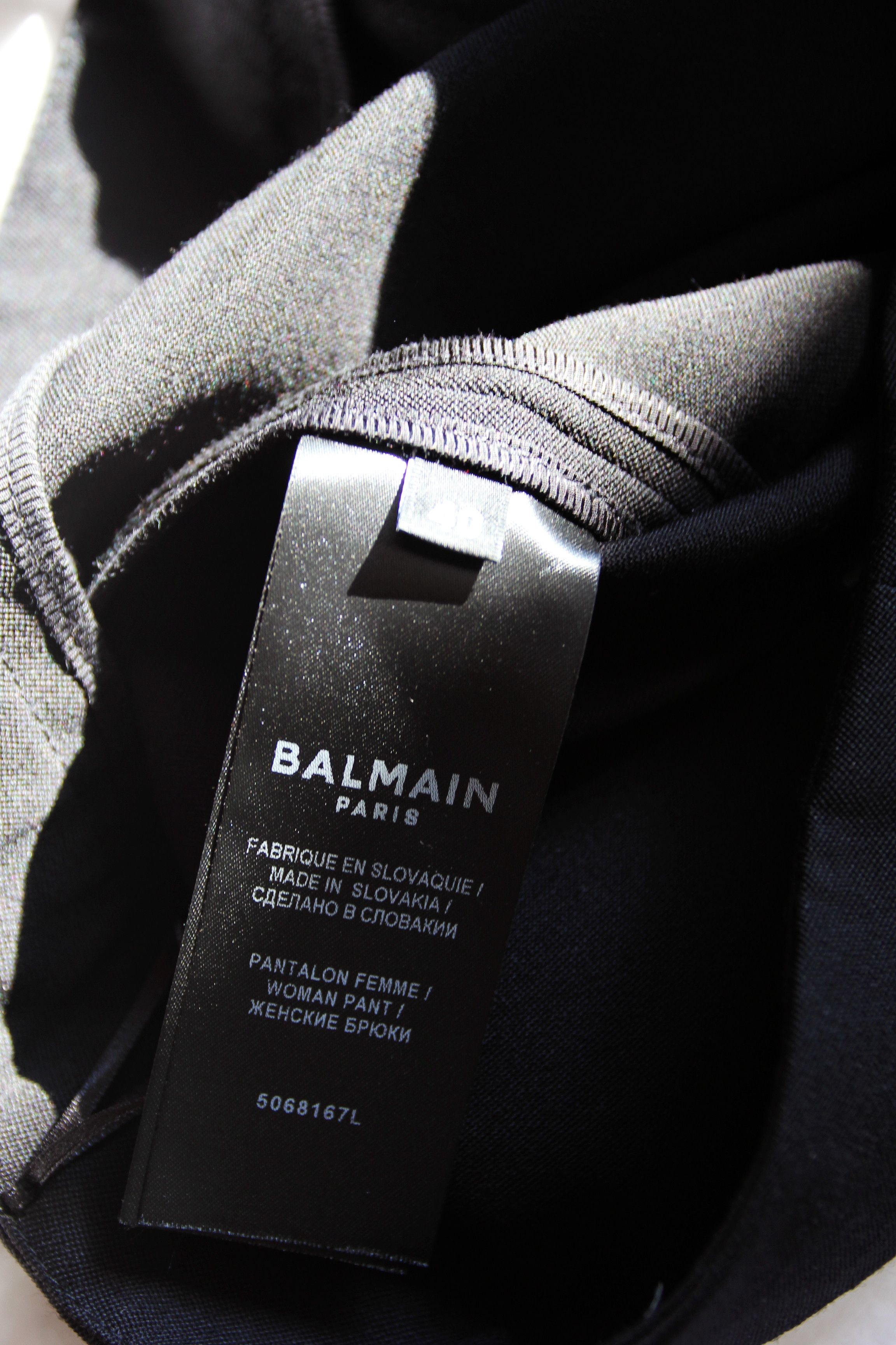 Balmain BNWT SS21 BALMAIN WOOL HIGH WAISTED BIKE SHORTS 40 Size 27" / US 4 / IT 40 - 9 Thumbnail