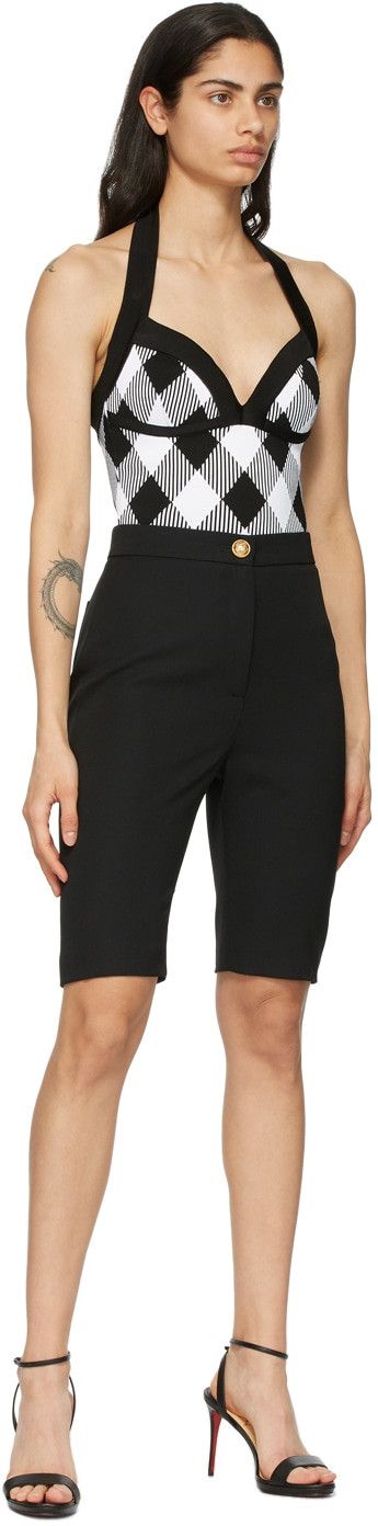 Balmain BNWT SS21 BALMAIN WOOL HIGH WAISTED BIKE SHORTS 40 Size 27" / US 4 / IT 40 - 1 Thumbnail