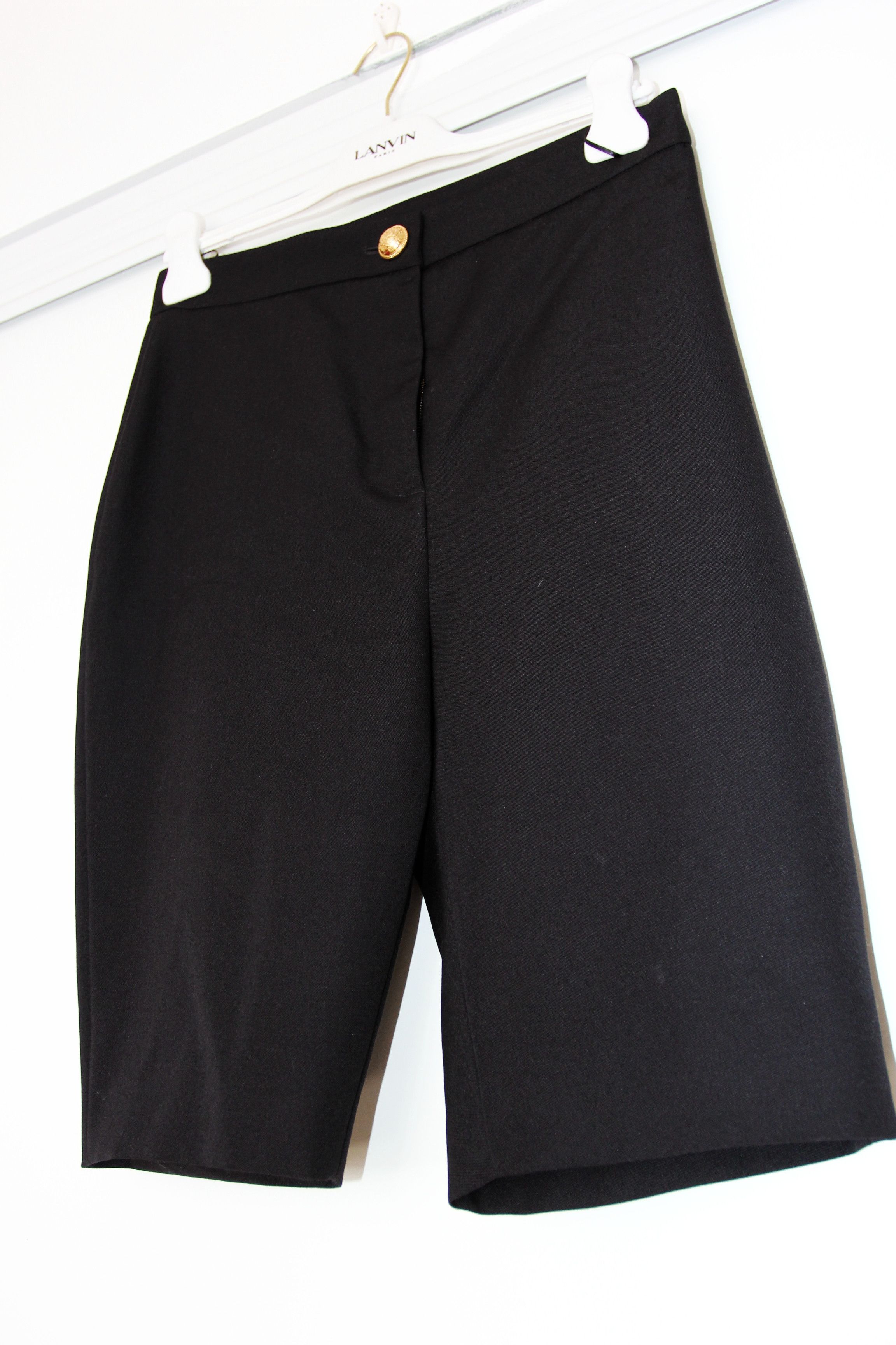 Balmain BNWT SS21 BALMAIN WOOL HIGH WAISTED BIKE SHORTS 40 Size 27" / US 4 / IT 40 - 5 Thumbnail