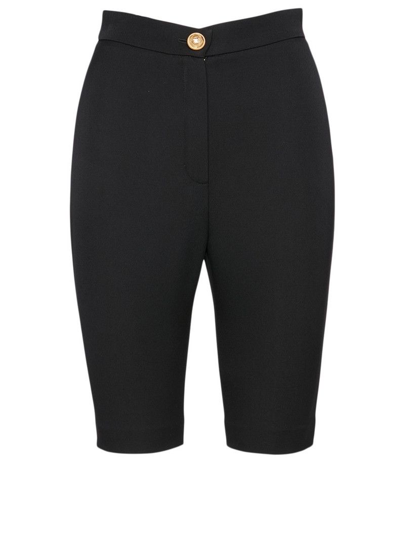 Balmain BNWT SS21 BALMAIN WOOL HIGH WAISTED BIKE SHORTS 40 Size 27" / US 4 / IT 40 - 15 Thumbnail