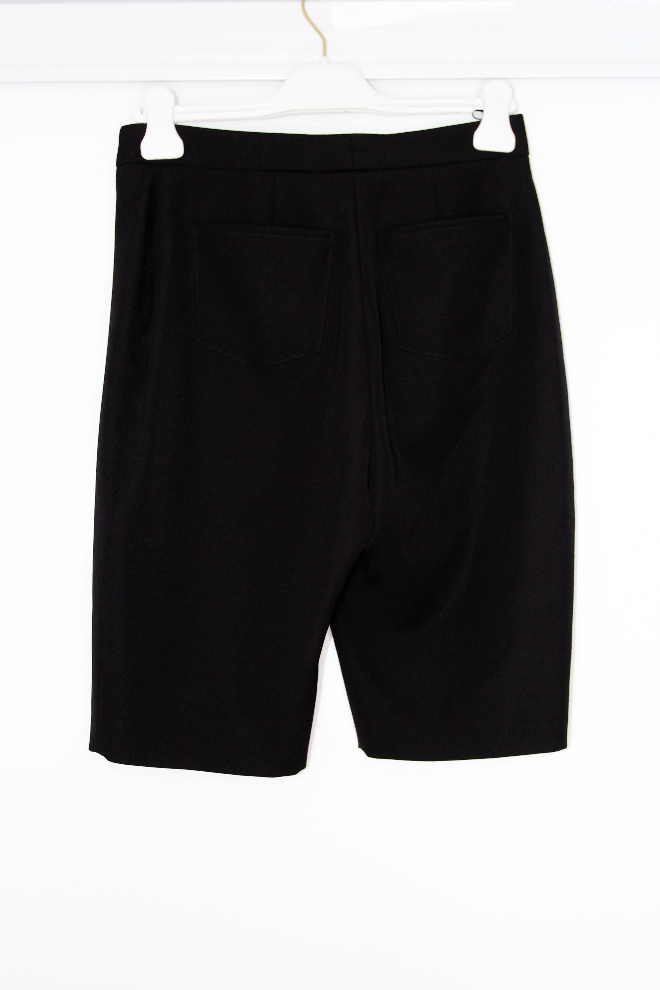 Balmain BNWT SS21 BALMAIN WOOL HIGH WAISTED BIKE SHORTS 40 Size 27" / US 4 / IT 40 - 3 Thumbnail