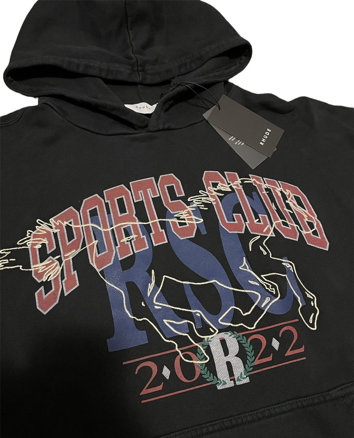 Rhude 🔥Brand New🔥Sporty Logo Hoodie Size US S / EU 44-46 / 1 - 2 Thumbnail