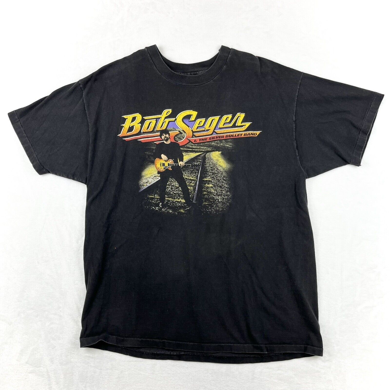 Bob Seger Black T-Shirt - Classic Band Tee, Machine Washable - View #7
