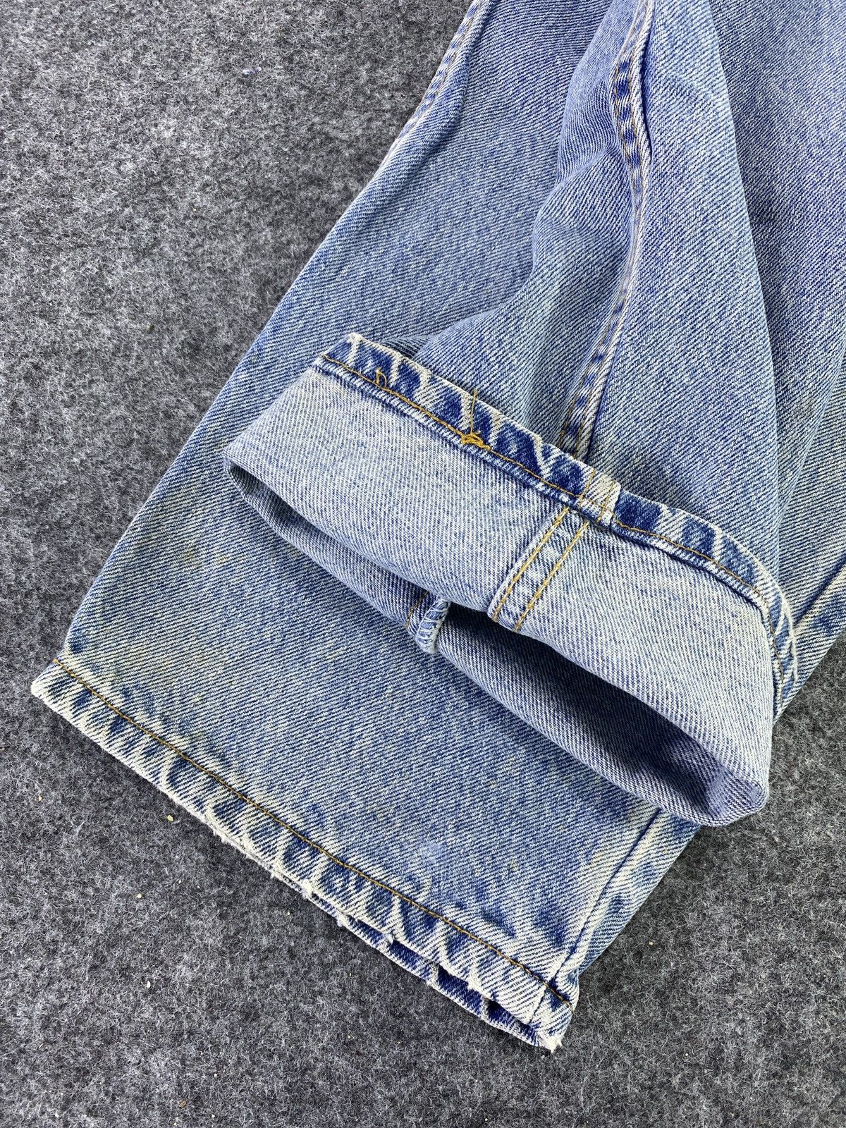 Levi's 90s VINTAGE LEVI'S 550 DISTRESS BLUE WASH JEANS - J657 Size US 36 / EU 52 - 7 Thumbnail