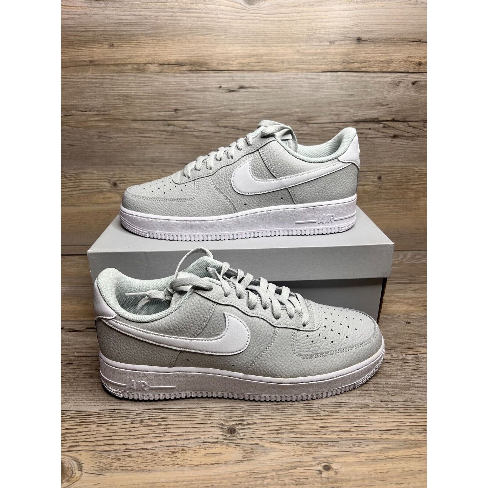 Nike Nike Air Force 1 Low 07 Pebbled Mens Size 14 Pure Platinum | Grailed