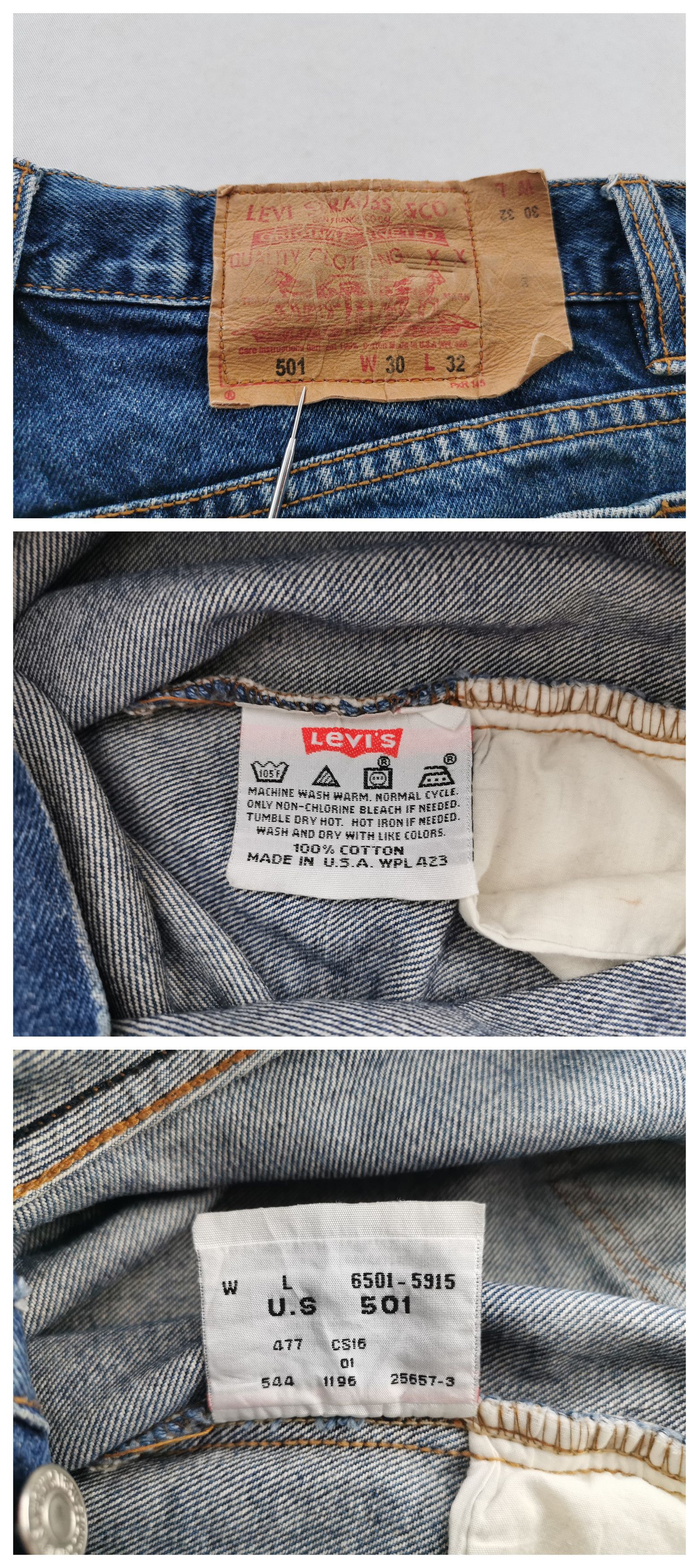 Levi's Vintage Levis Lot 501 Denim Made In USA Size 32/30x32 Size US 32 / EU 48 - 7 Thumbnail