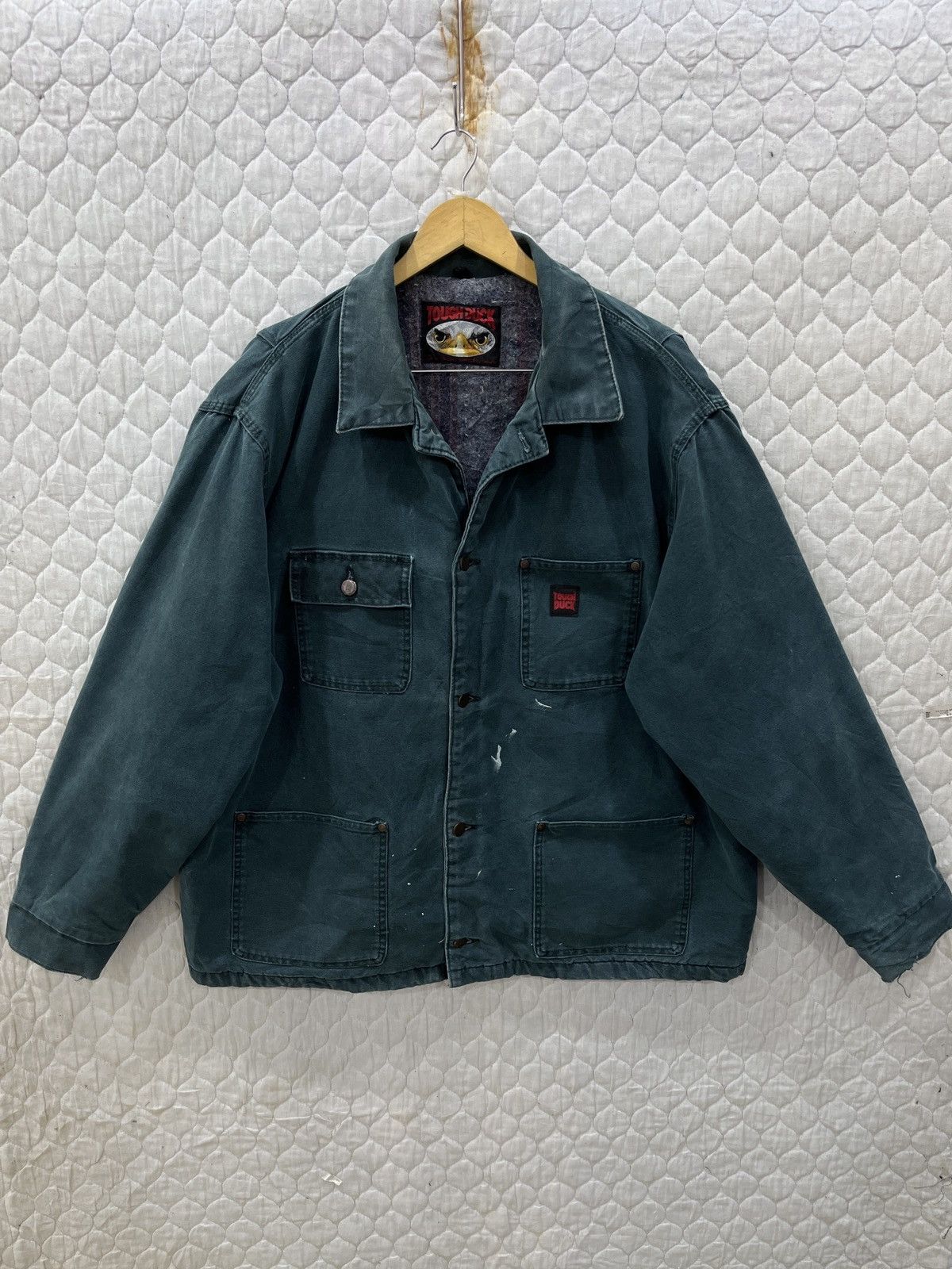 Vintage (Cccc). VINTAGE TOUGH DUCK BLANKET LINED CHORE JACKET Size US XL / EU 56 / 4 - 1 Thumbnail
