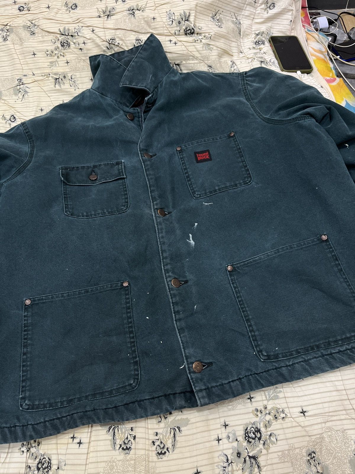 Vintage (Cccc). VINTAGE TOUGH DUCK BLANKET LINED CHORE JACKET Size US XL / EU 56 / 4 - 11 Thumbnail