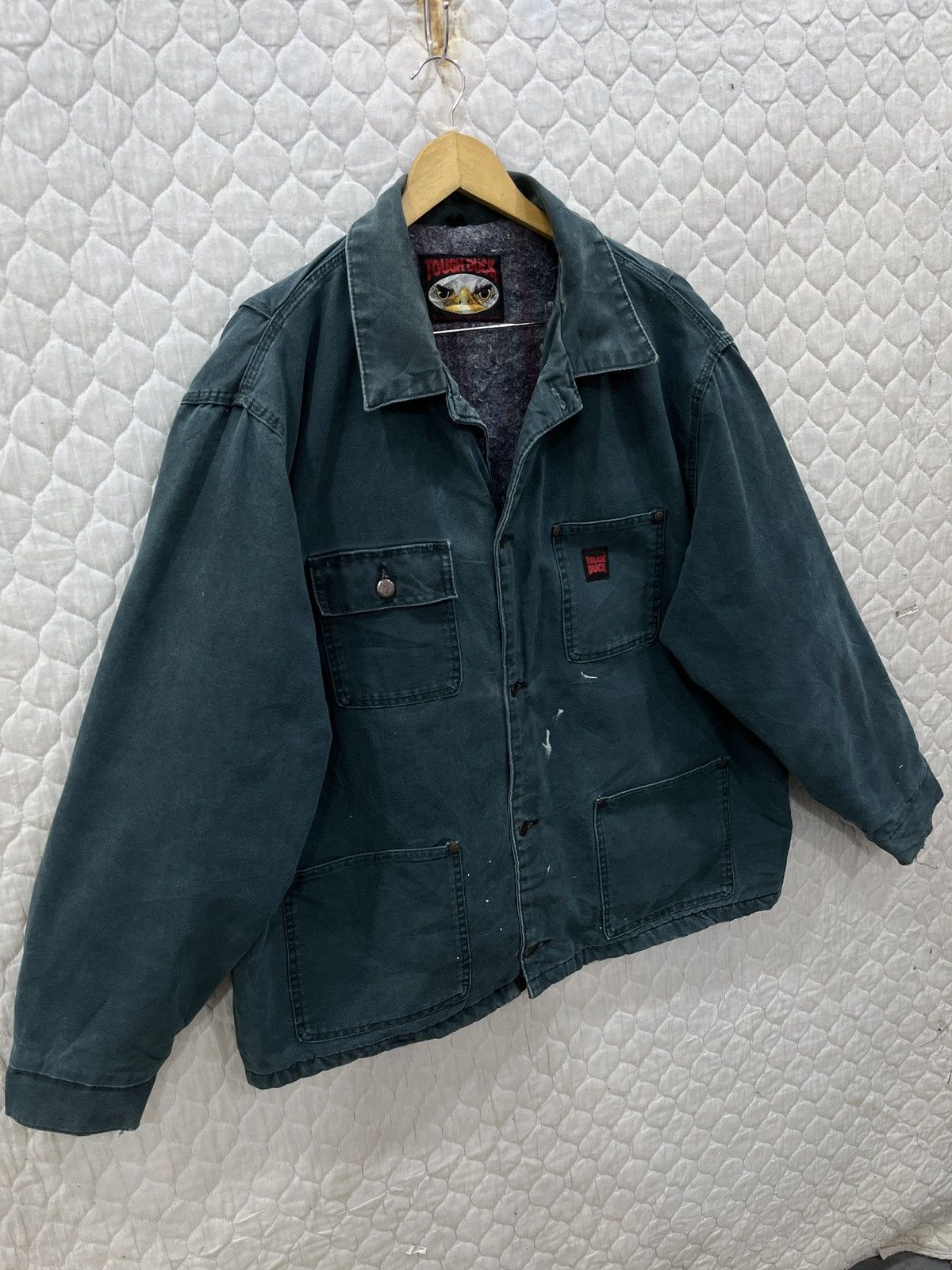 Vintage (Cccc). VINTAGE TOUGH DUCK BLANKET LINED CHORE JACKET Size US XL / EU 56 / 4 - 3 Thumbnail