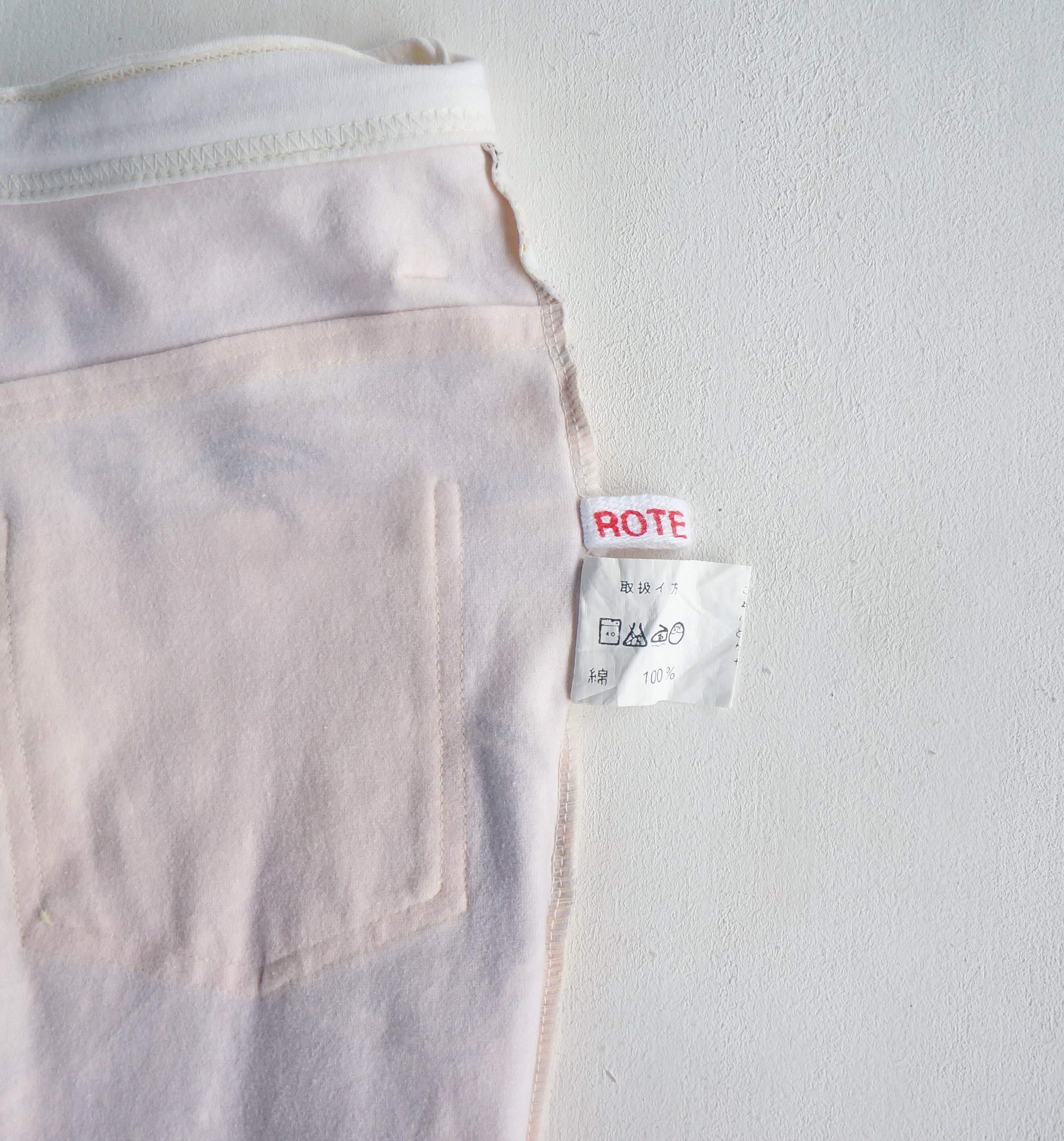 Japanese Brand ROTE ROSA Graphic Printed Low Rise Flare Cotton Pants Size 24" / US 00 / IT 34 - 16 Thumbnail